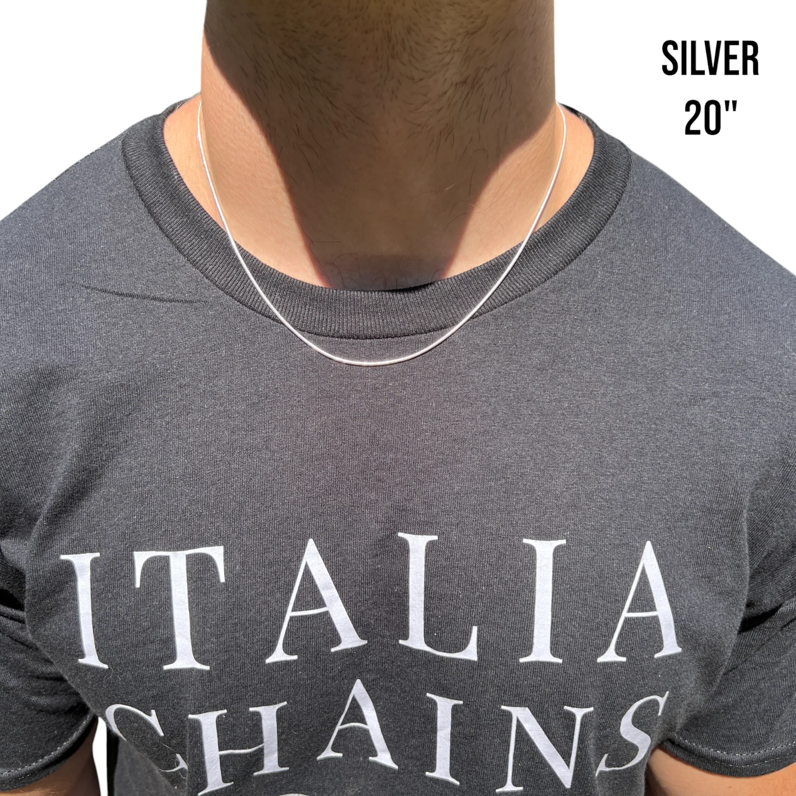 925 Sterling Silver 1.5mm Snake Chain Necklace - Image 10