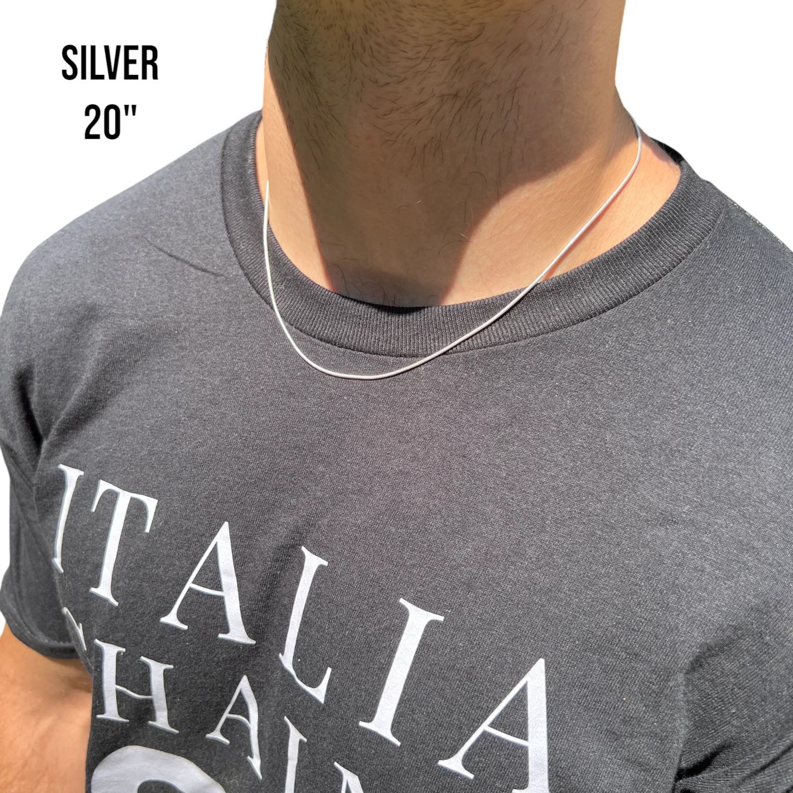 925 Sterling Silver 1.5mm Snake Chain Necklace - Image 11