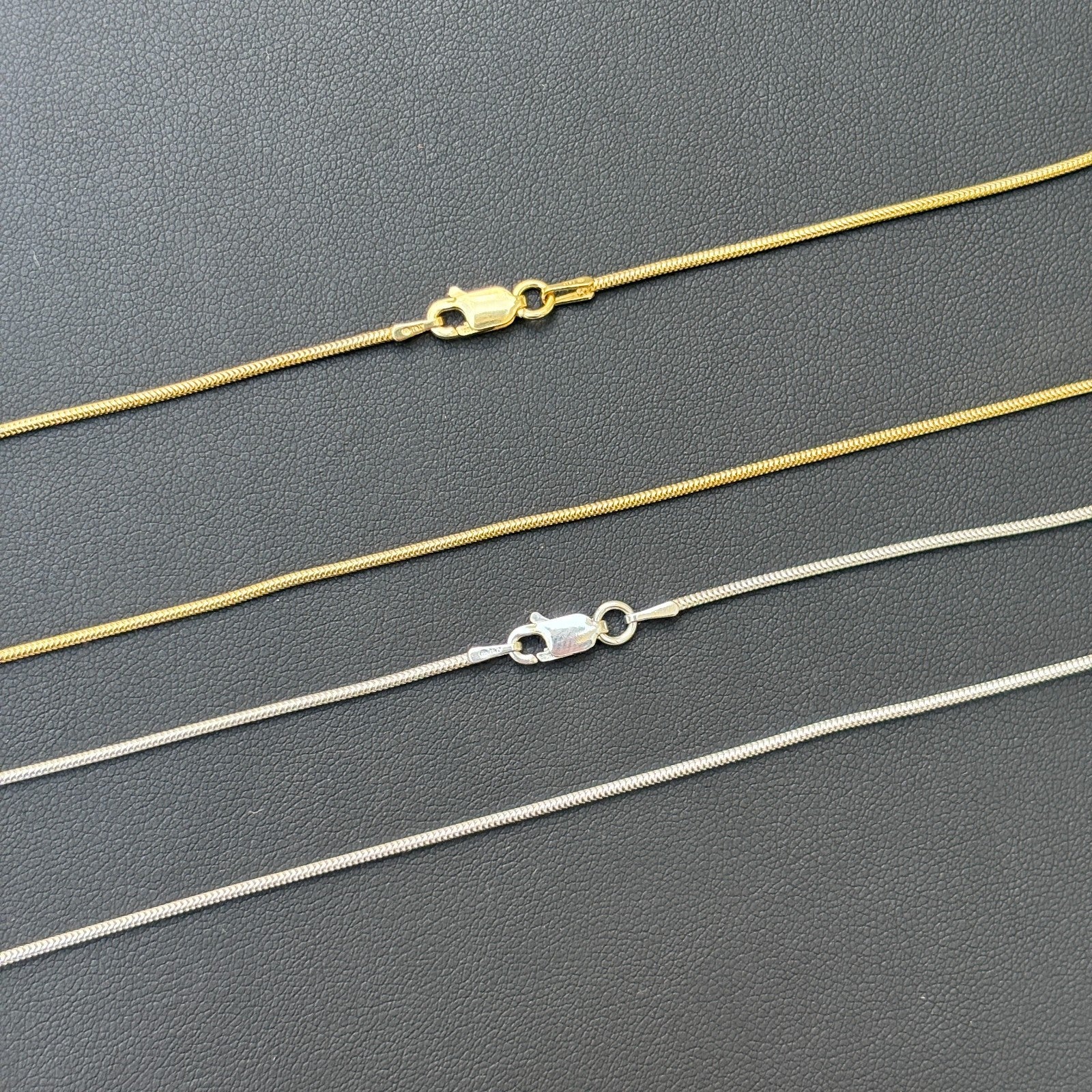925 Sterling Silver 1.5mm Snake Chain Necklace - Image 3