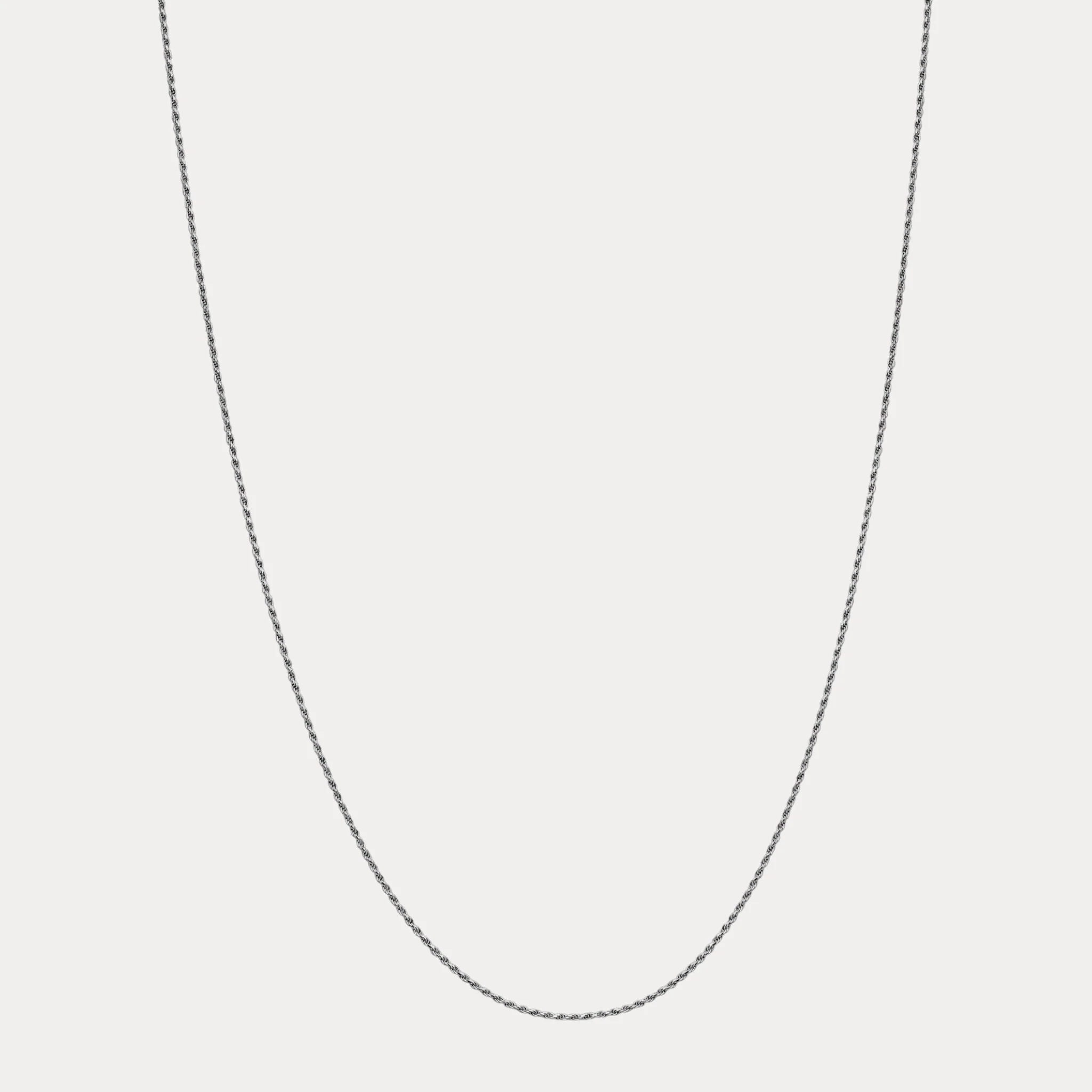 925 Sterling Silver 1.8mm Diamond Cut Rope Chain Necklace - Image 15