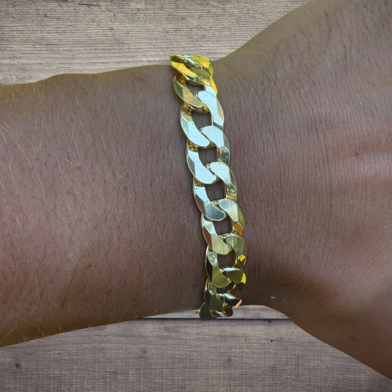 925 Sterling Silver 10.5mm Flat Curb Bracelet - Image 18