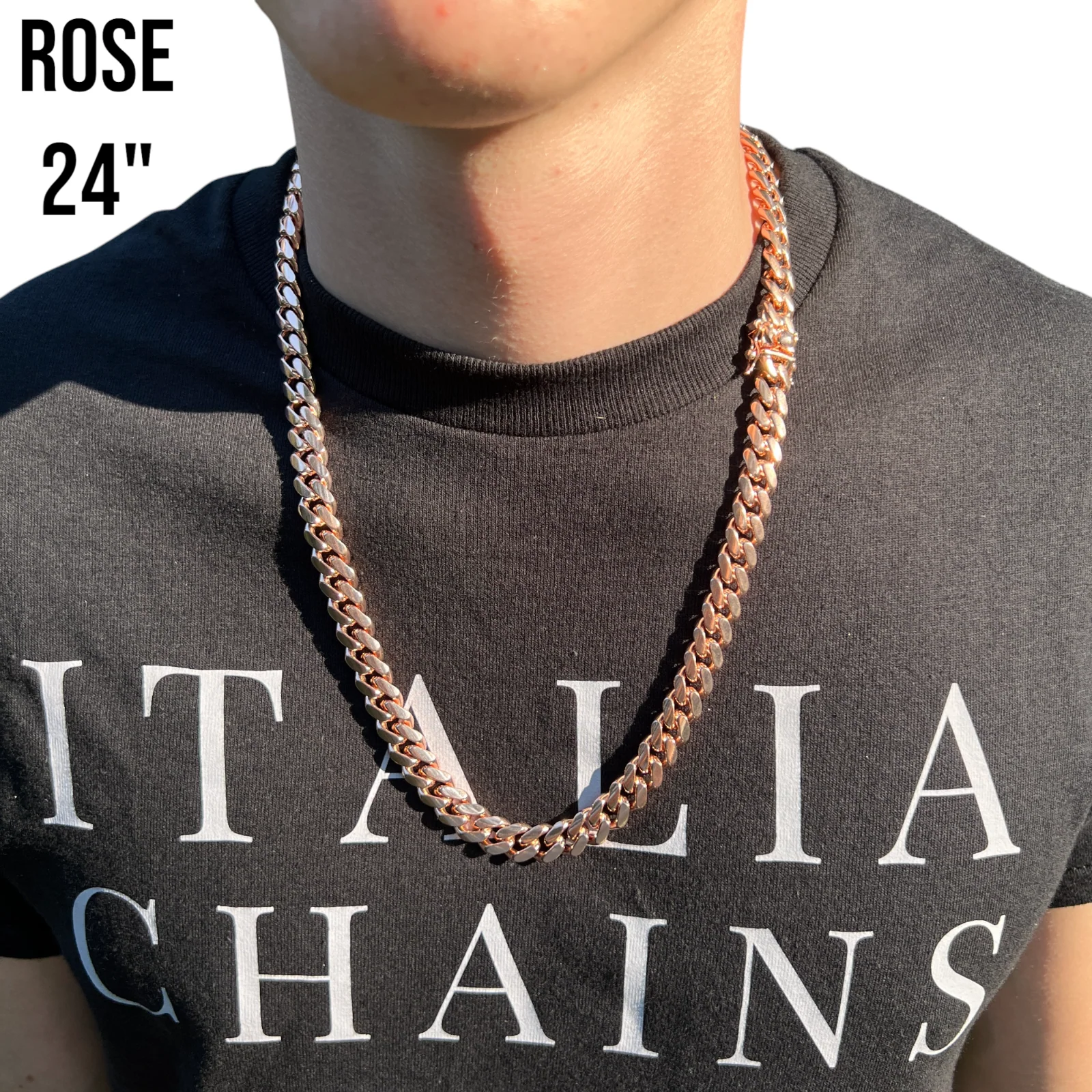 925 Sterling Silver 10mm Miami Cuban W. Box Clasp Chain Necklace - Image 16