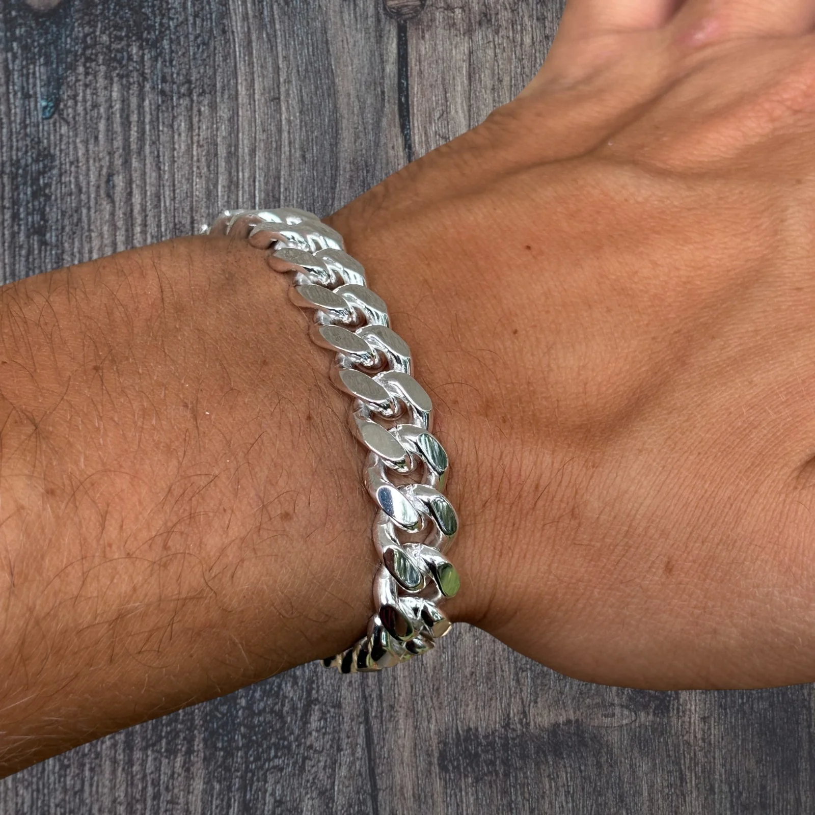925 Sterling Silver 10mm Miami Cuban W. Box Clasp Bracelet - Image 10