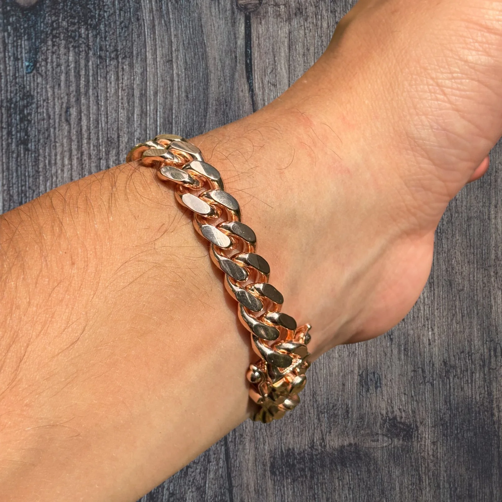 925 Sterling Silver 10mm Miami Cuban W. Box Clasp Bracelet - Image 23