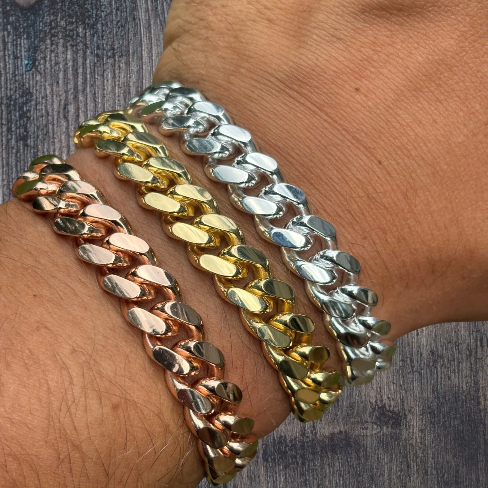 925 Sterling Silver 10mm Miami Cuban W. Box Clasp Bracelet - Image 4