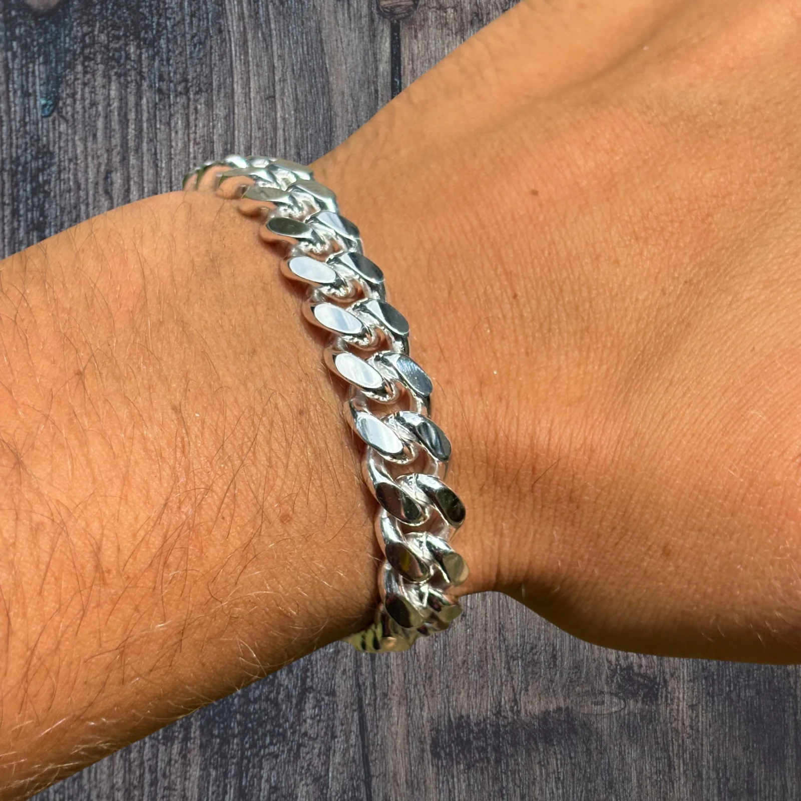 925 Sterling Silver 10mm Miami Cuban W. Box Clasp Bracelet - Image 7