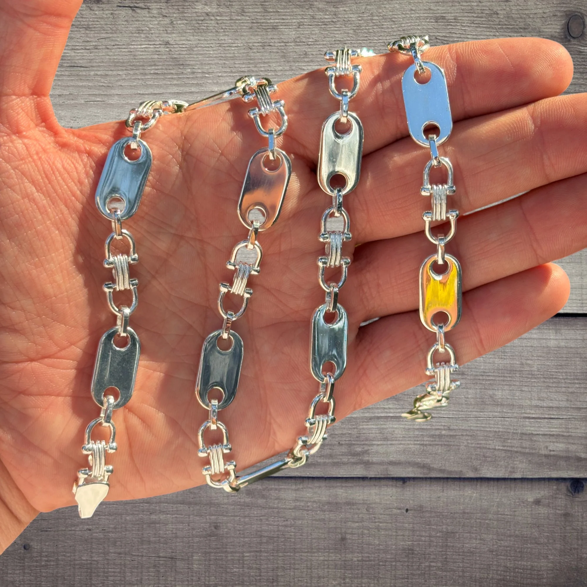 925 Sterling Silver 10mm Ferragamo Mariner Chain Necklace - Image 5