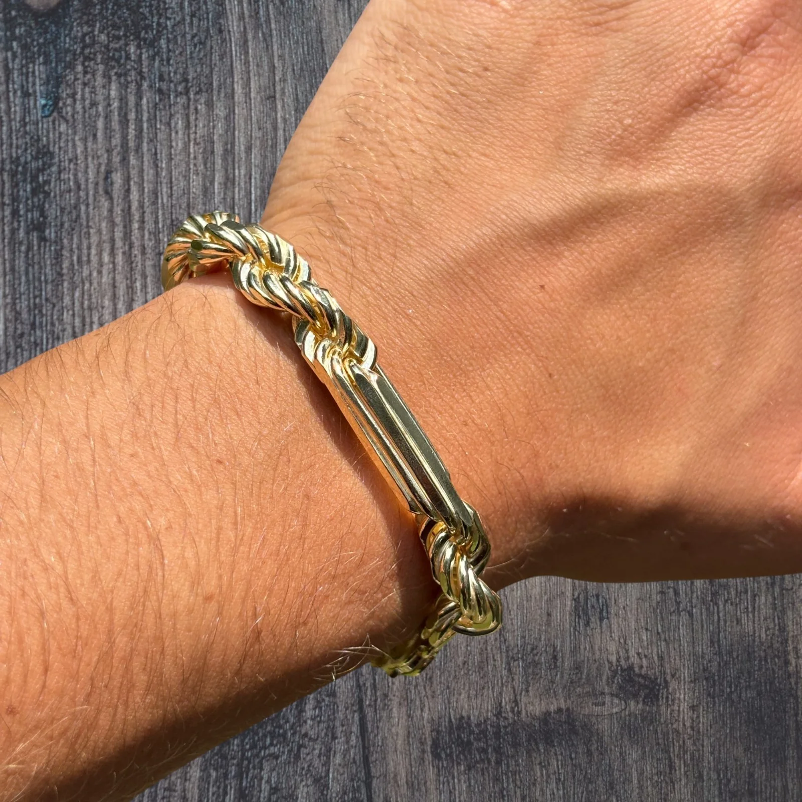 925 Sterling Silver 10mm Figarope Milano Bracelet - Image 16