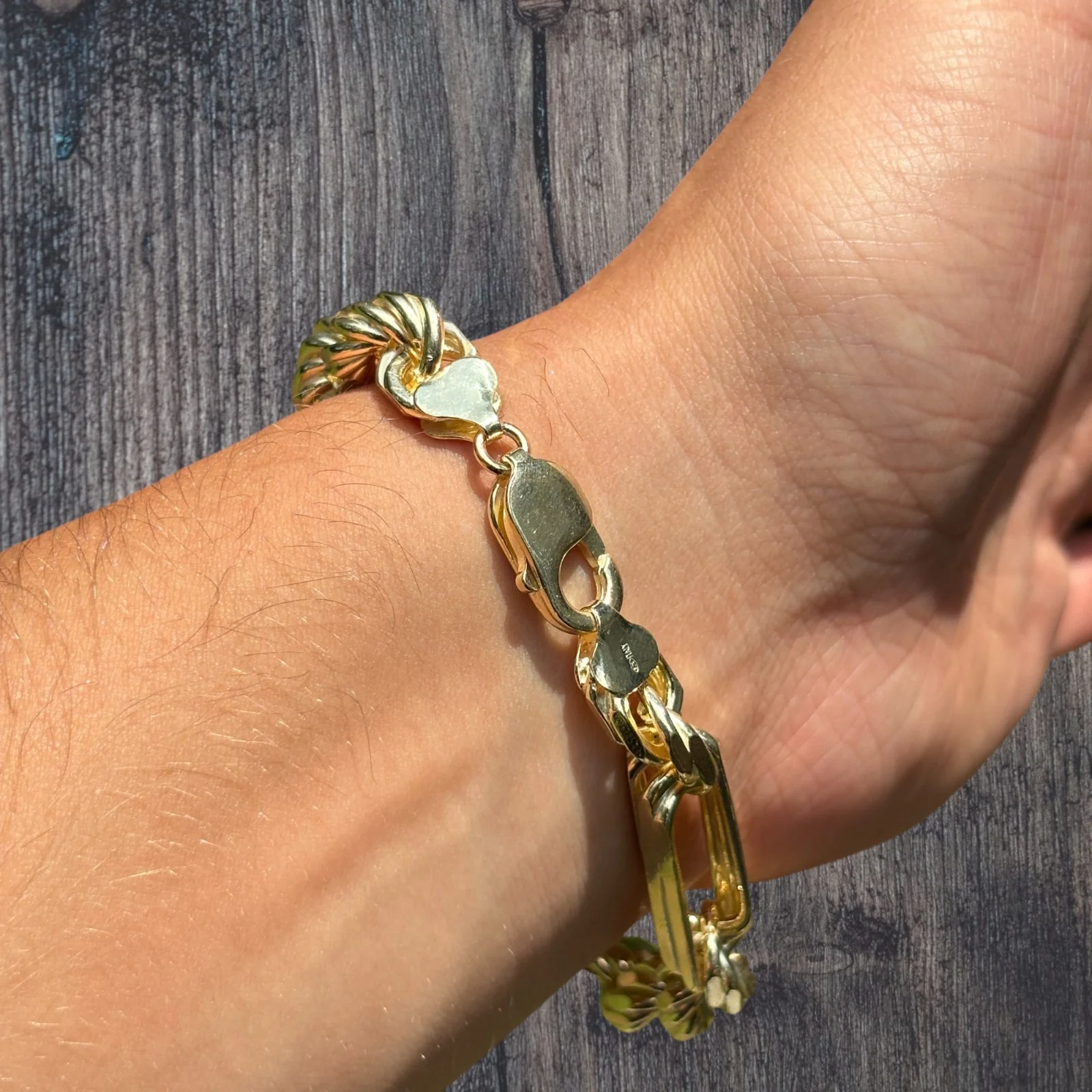 925 Sterling Silver 10mm Figarope Milano Bracelet - Image 17