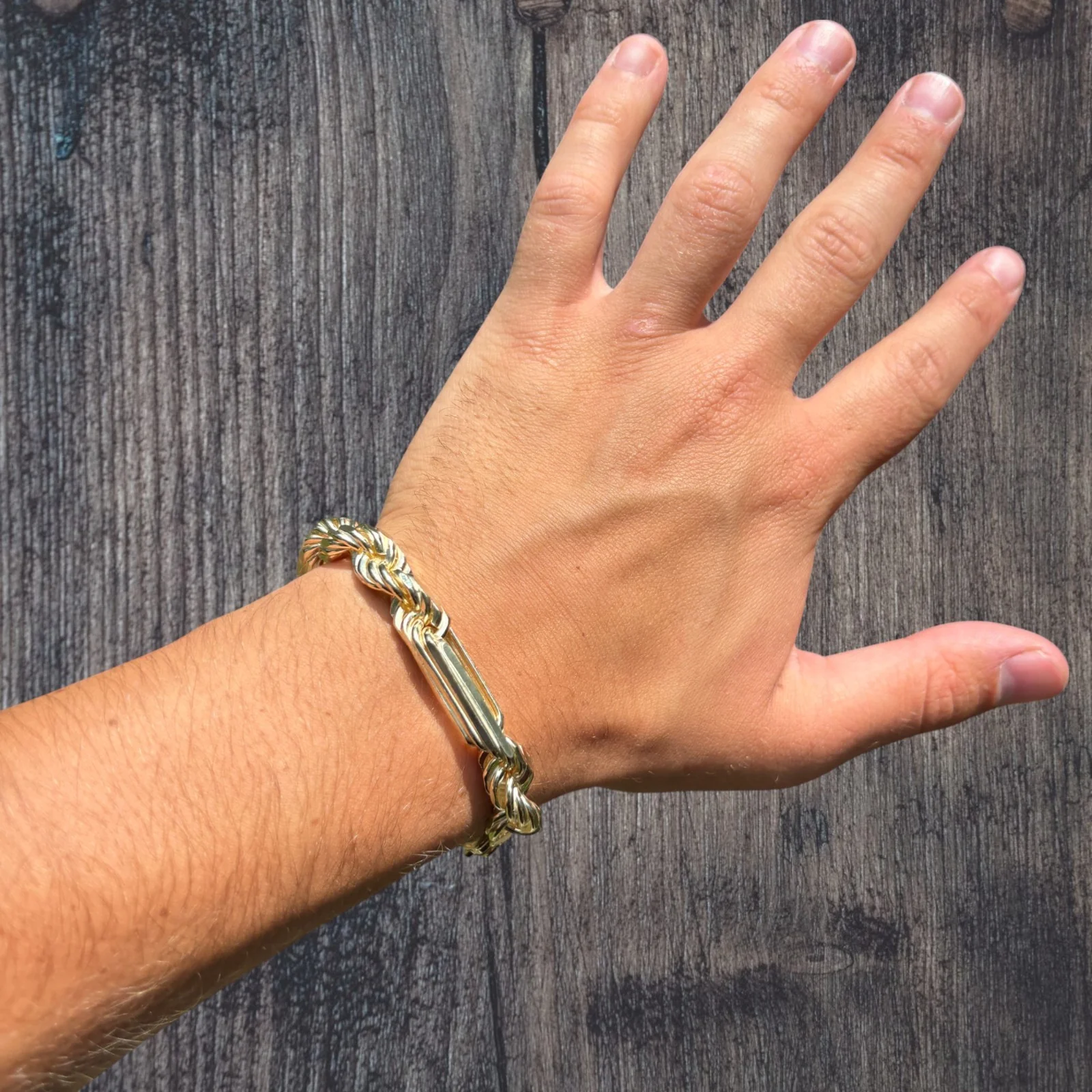 925 Sterling Silver 10mm Figarope Milano Bracelet - Image 18