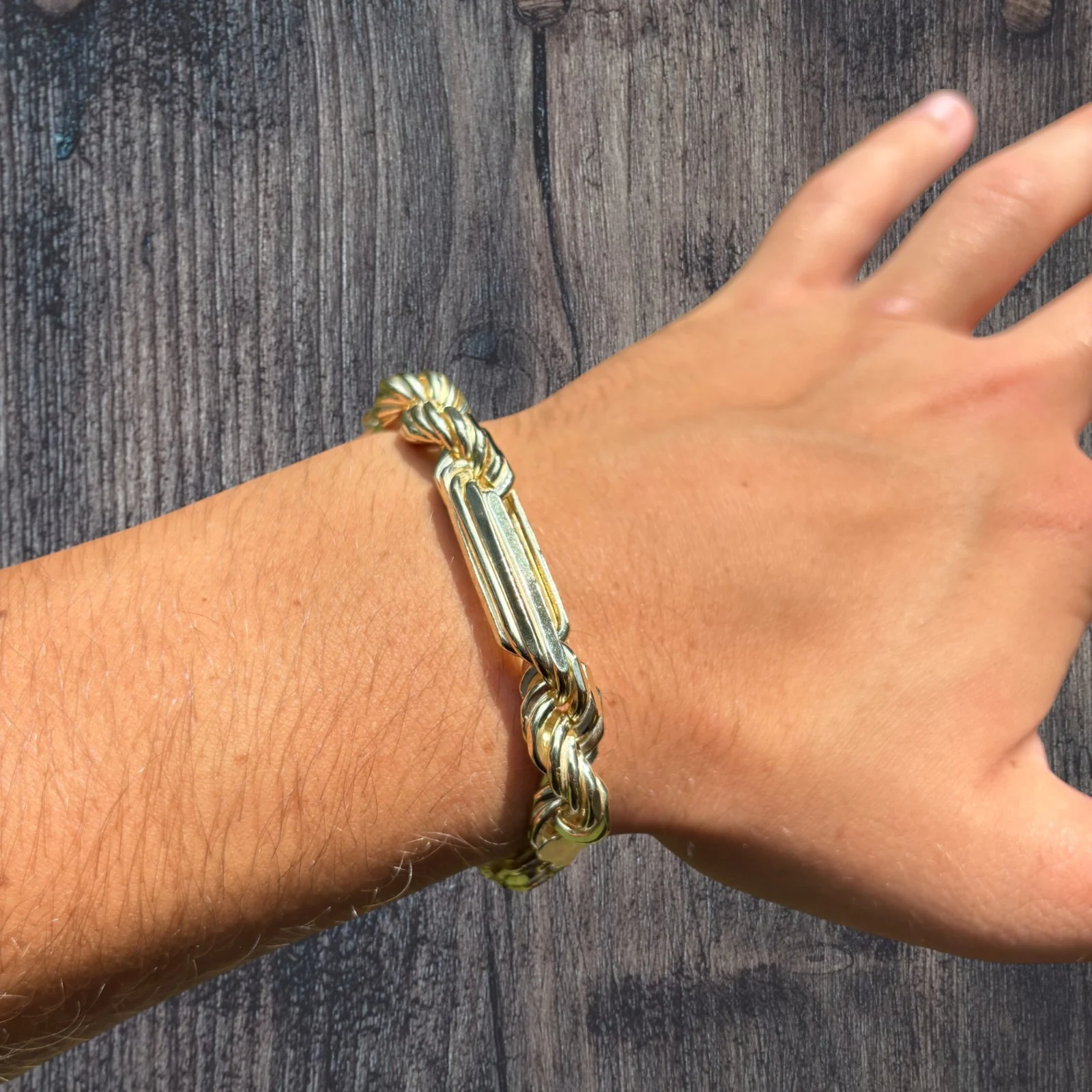 925 Sterling Silver 10mm Figarope Milano Bracelet - Image 20