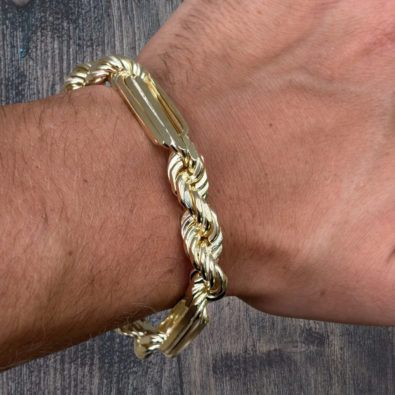 925 Sterling Silver 10mm Figarope Milano Bracelet - Image 23