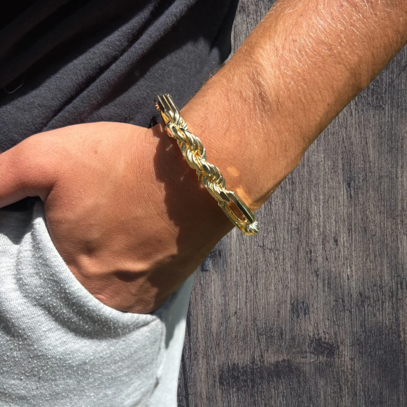 925 Sterling Silver 10mm Figarope Milano Bracelet - Image 24