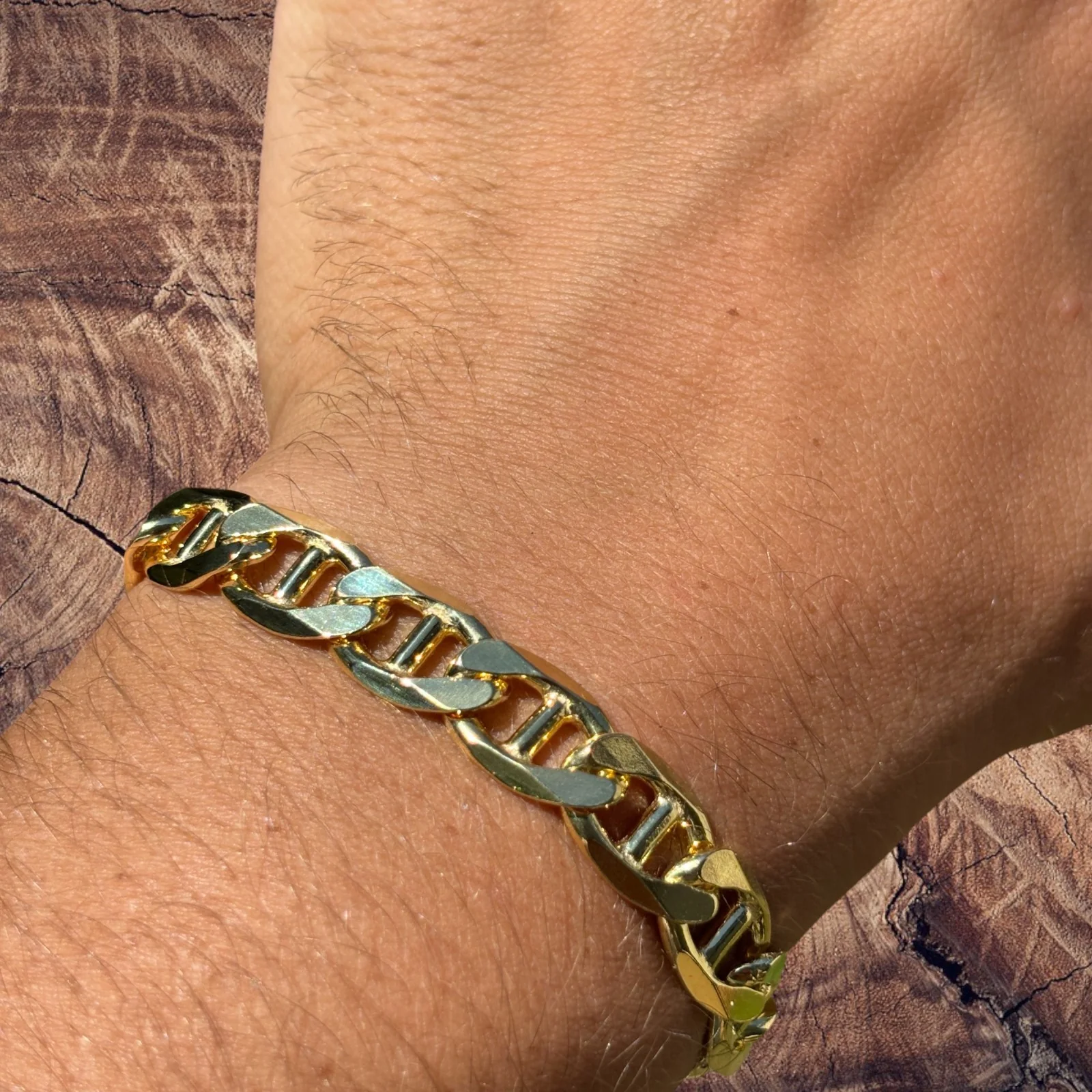 925 Sterling Silver 10mm Mariner Bracelet - Image 17