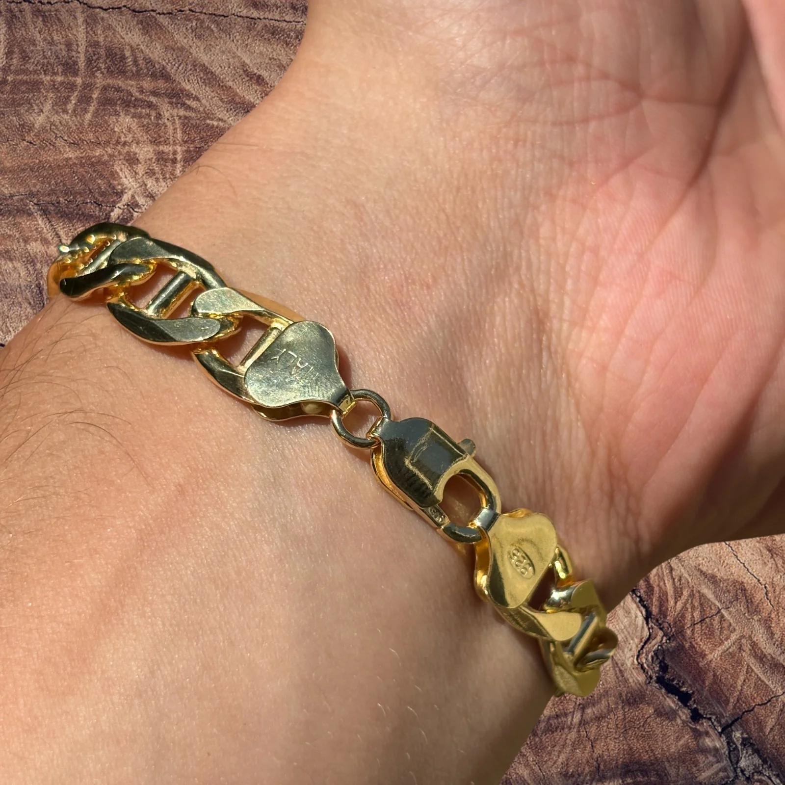 925 Sterling Silver 10mm Mariner Bracelet - Image 19