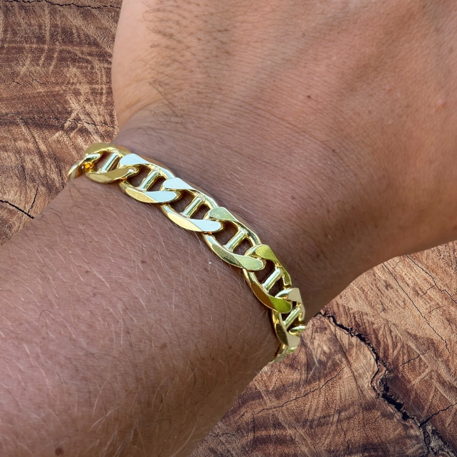925 Sterling Silver 10mm Mariner Bracelet - Image 21