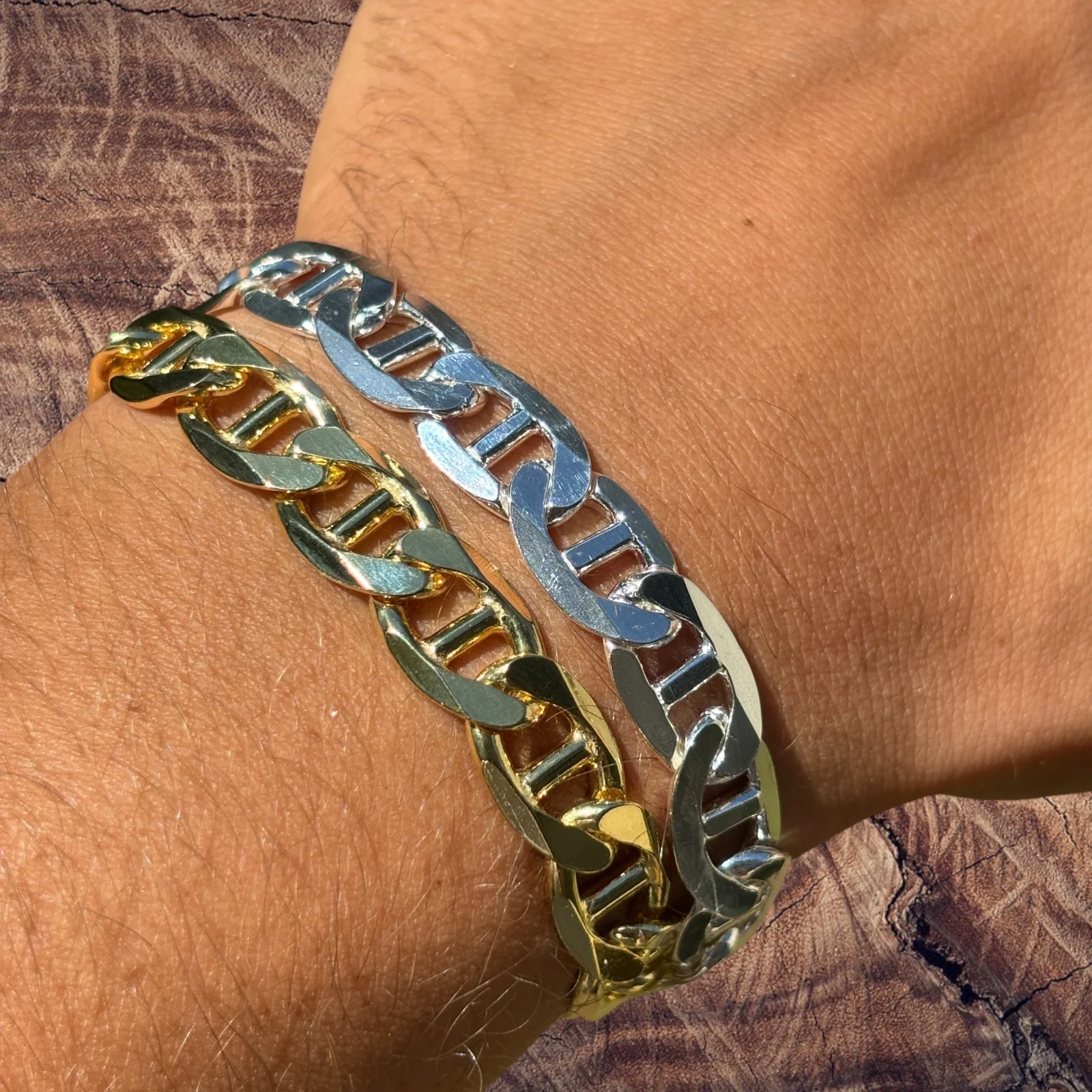 925 Sterling Silver 10mm Mariner Bracelet - Image 3