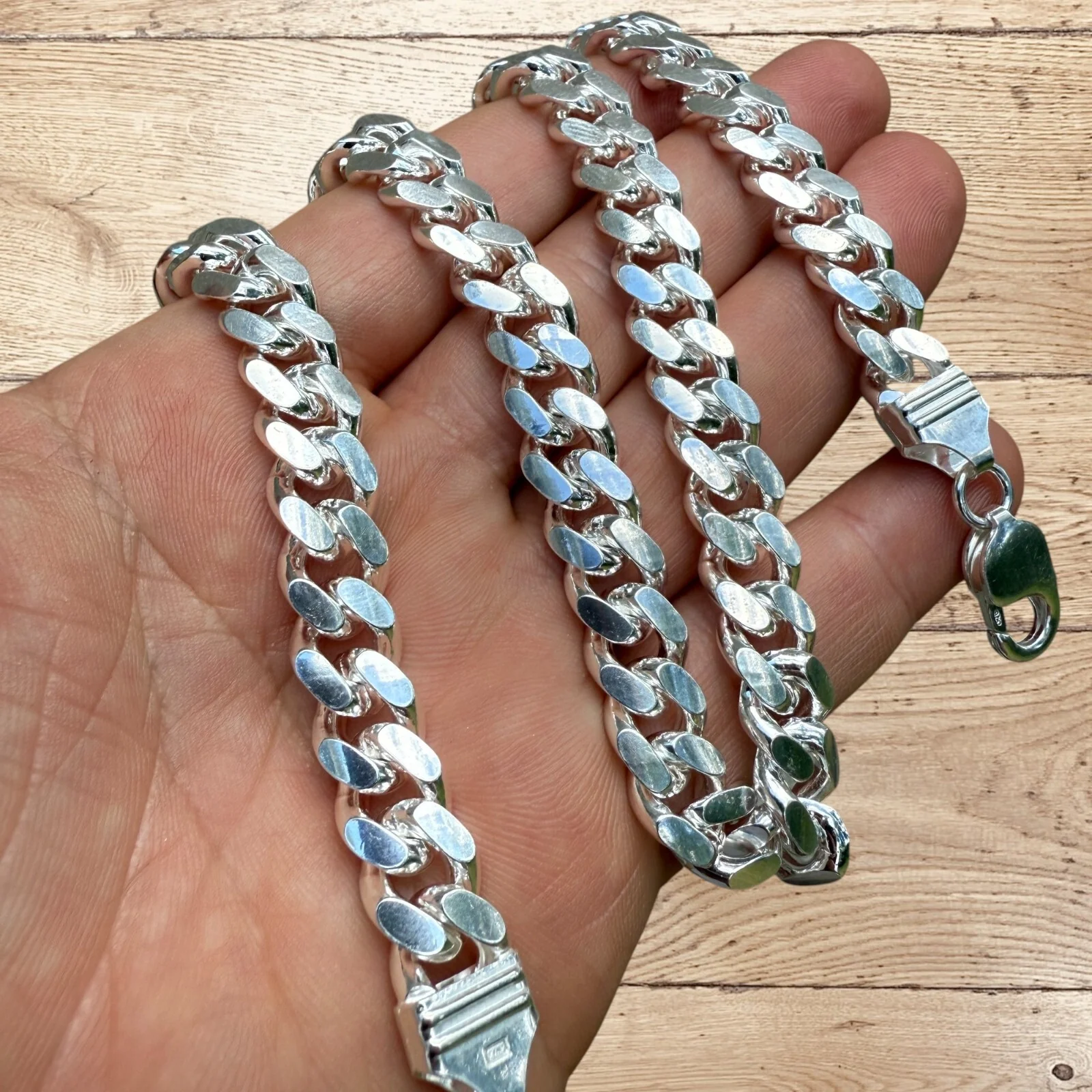 925 Sterling Silver 10mm Miami Cuban Chain Necklace - Image 10