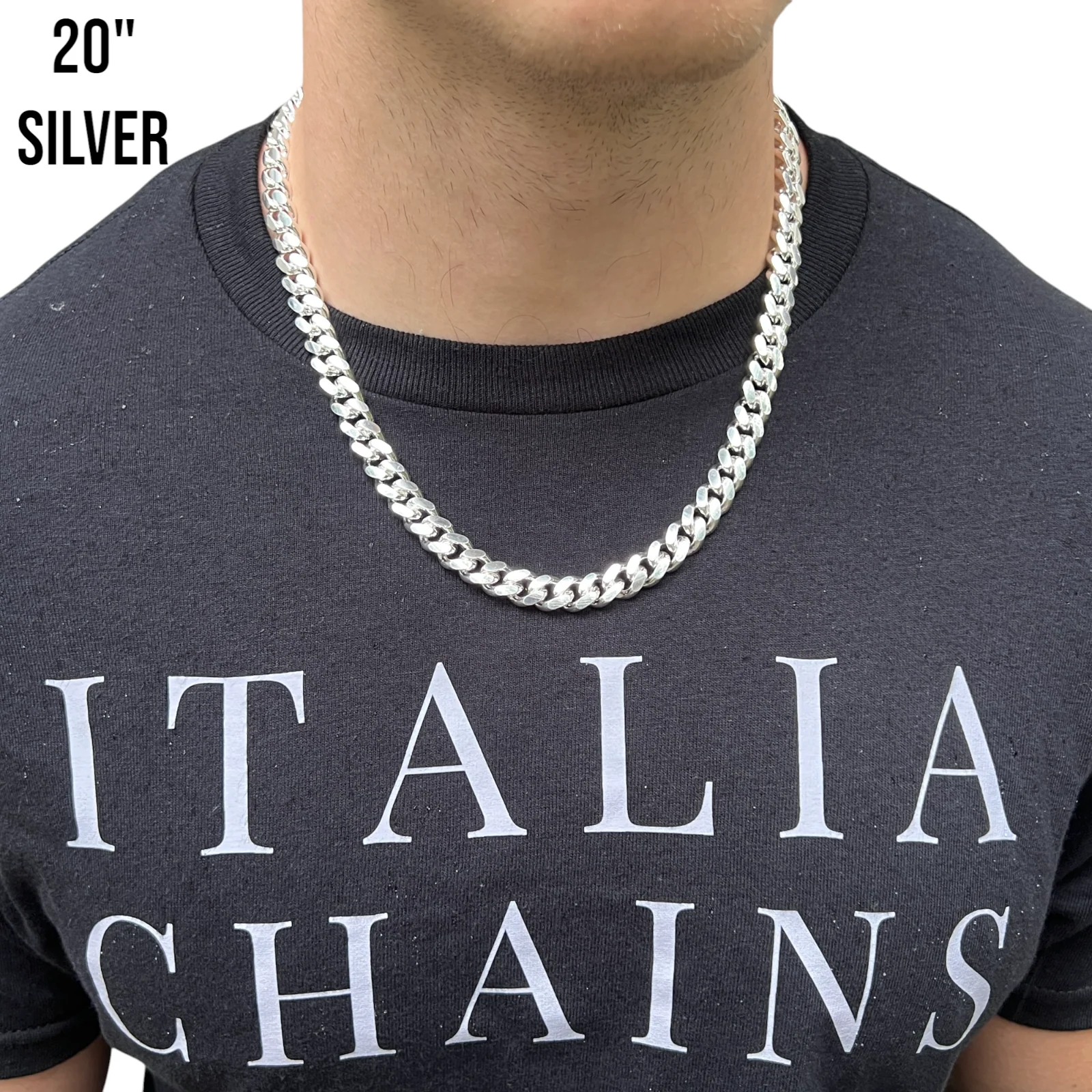 925 Sterling Silver 10mm Miami Cuban Chain Necklace - Image 14