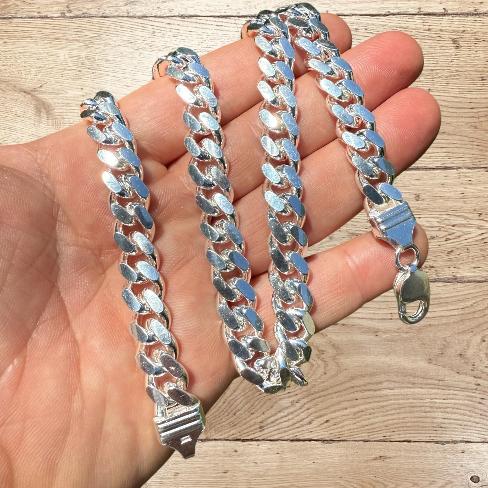 925 Sterling Silver 10mm Miami Cuban Chain Necklace - Image 7
