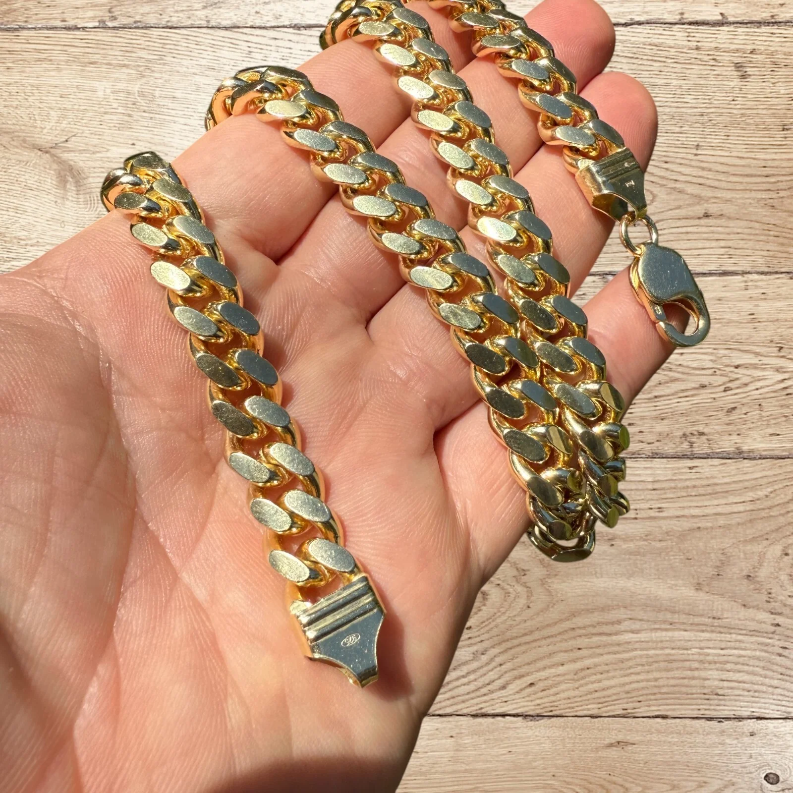 925 Sterling Silver 10mm Miami Cuban Chain Necklace - Image 9