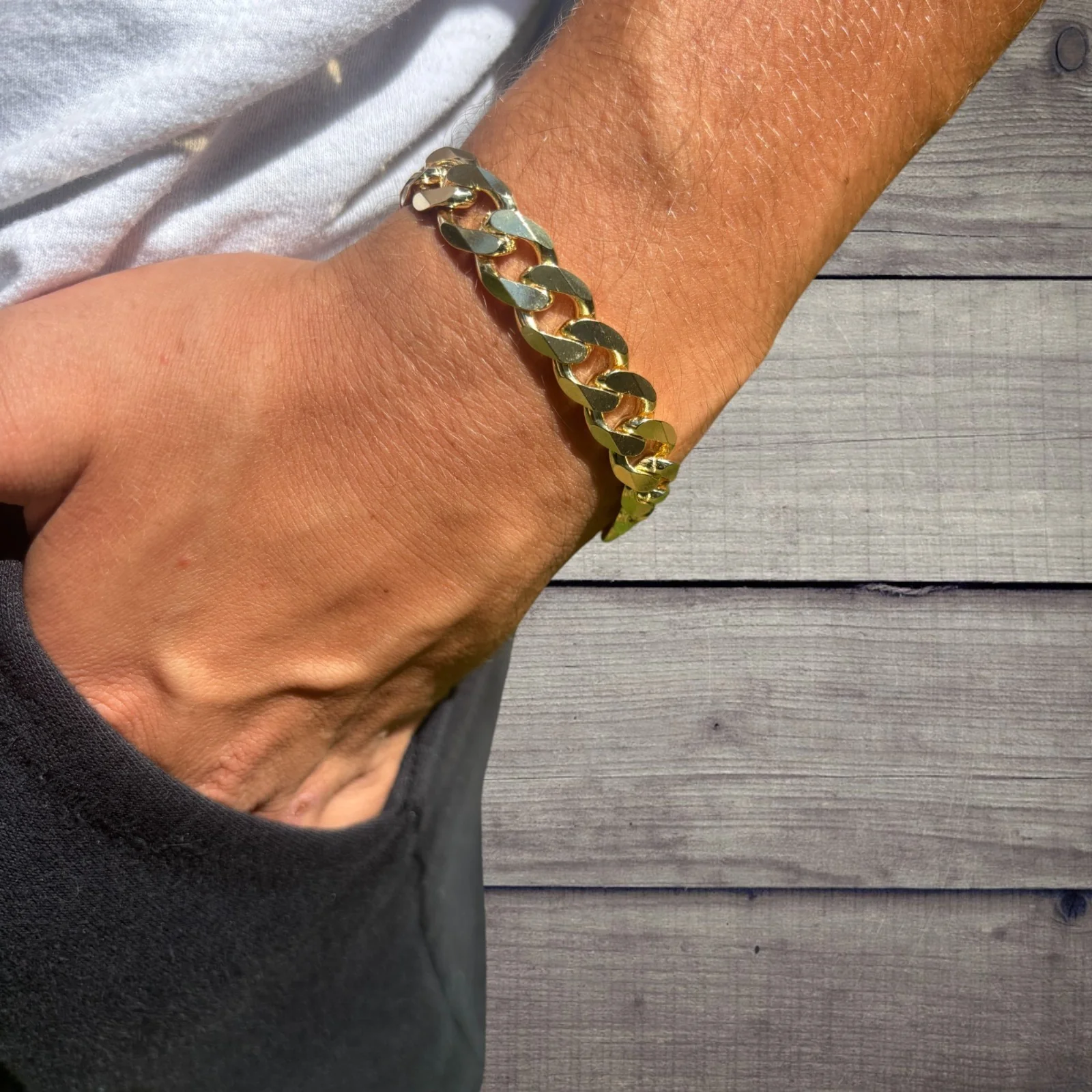 925 Sterling Silver 12mm Curb Bracelet - Image 24