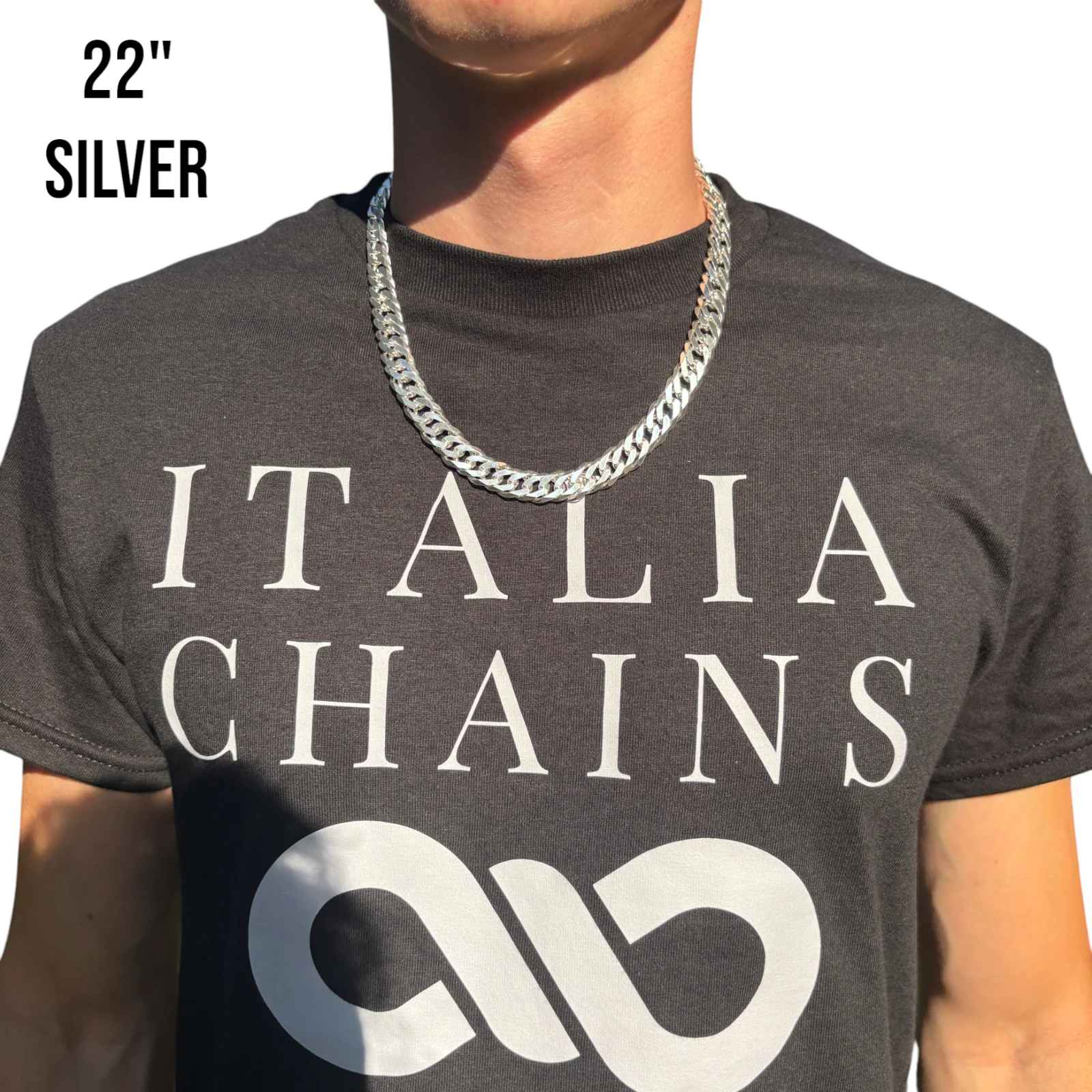 925 Sterling Silver 12mm Double Curb Chain Necklace - Image 11