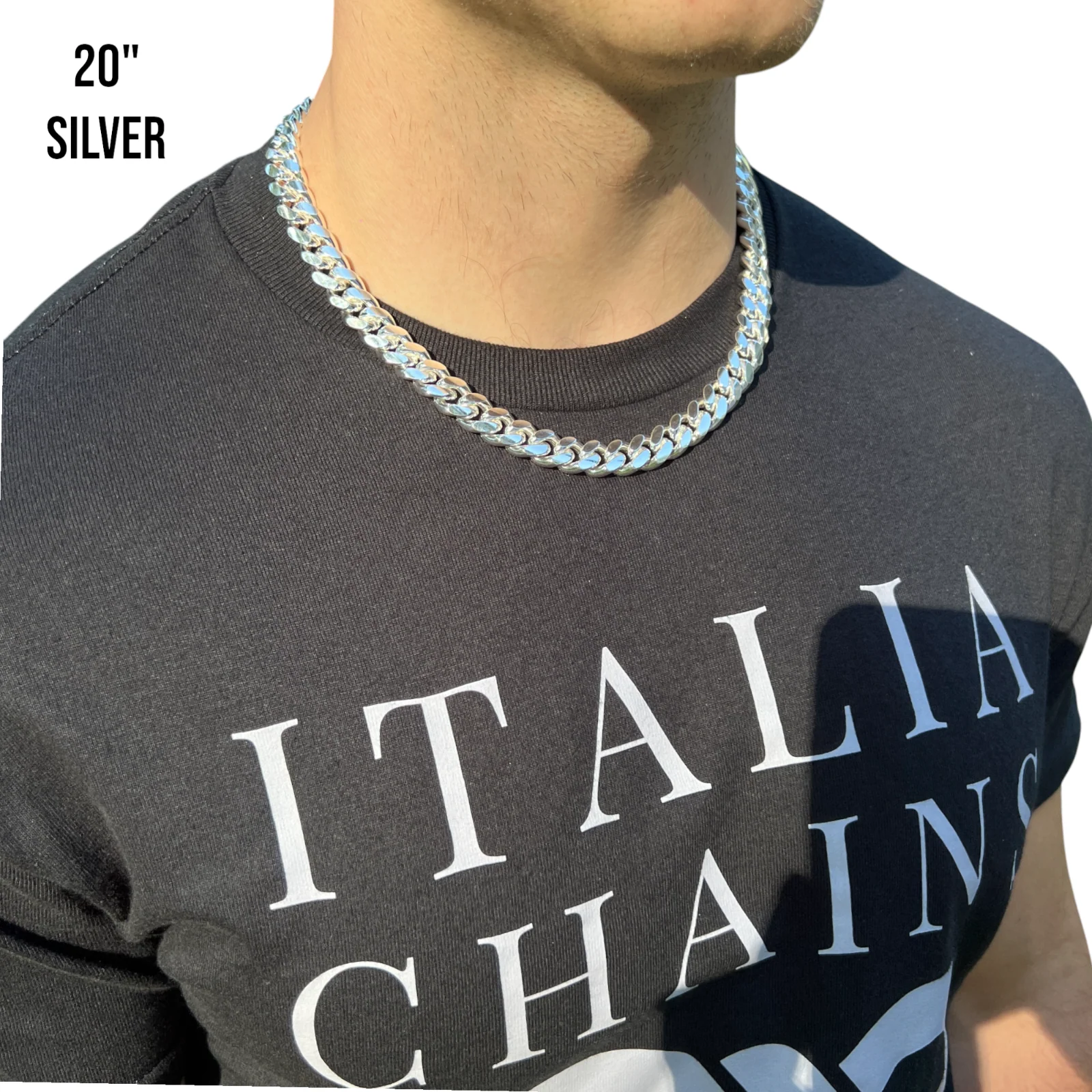 925 Sterling Silver 12mm Miami Cuban Chain Necklace - Image 10