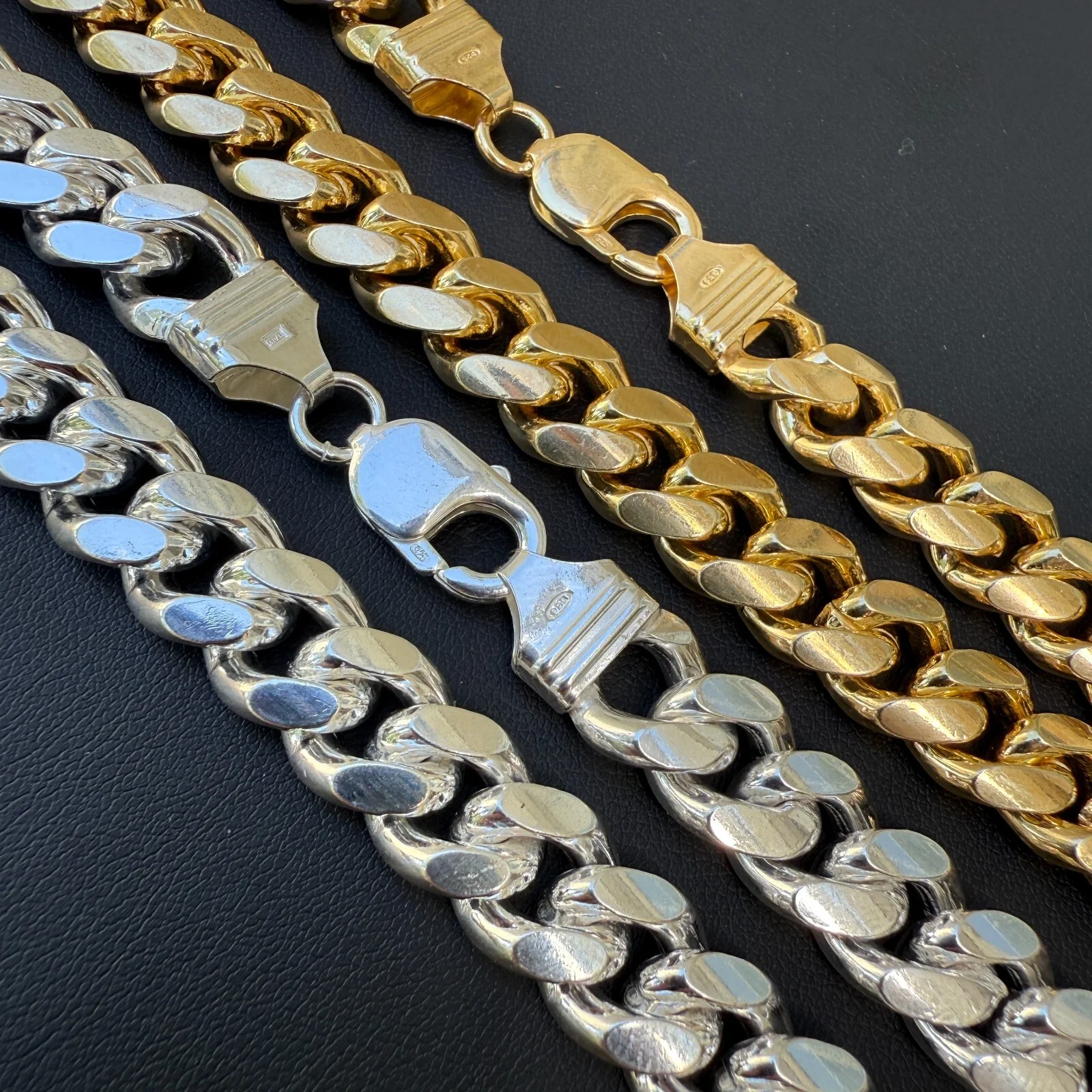 925 Sterling Silver 12mm Miami Cuban Chain Necklace - Image 3
