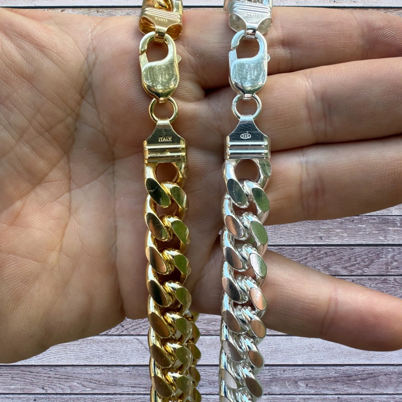 925 Sterling Silver 12mm Miami Cuban Chain Necklace - Image 4
