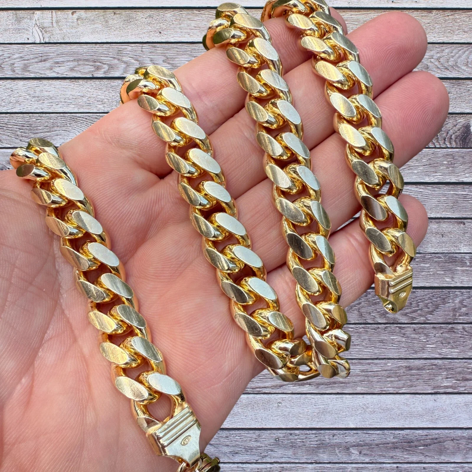 925 Sterling Silver 12mm Miami Cuban Chain Necklace - Image 6