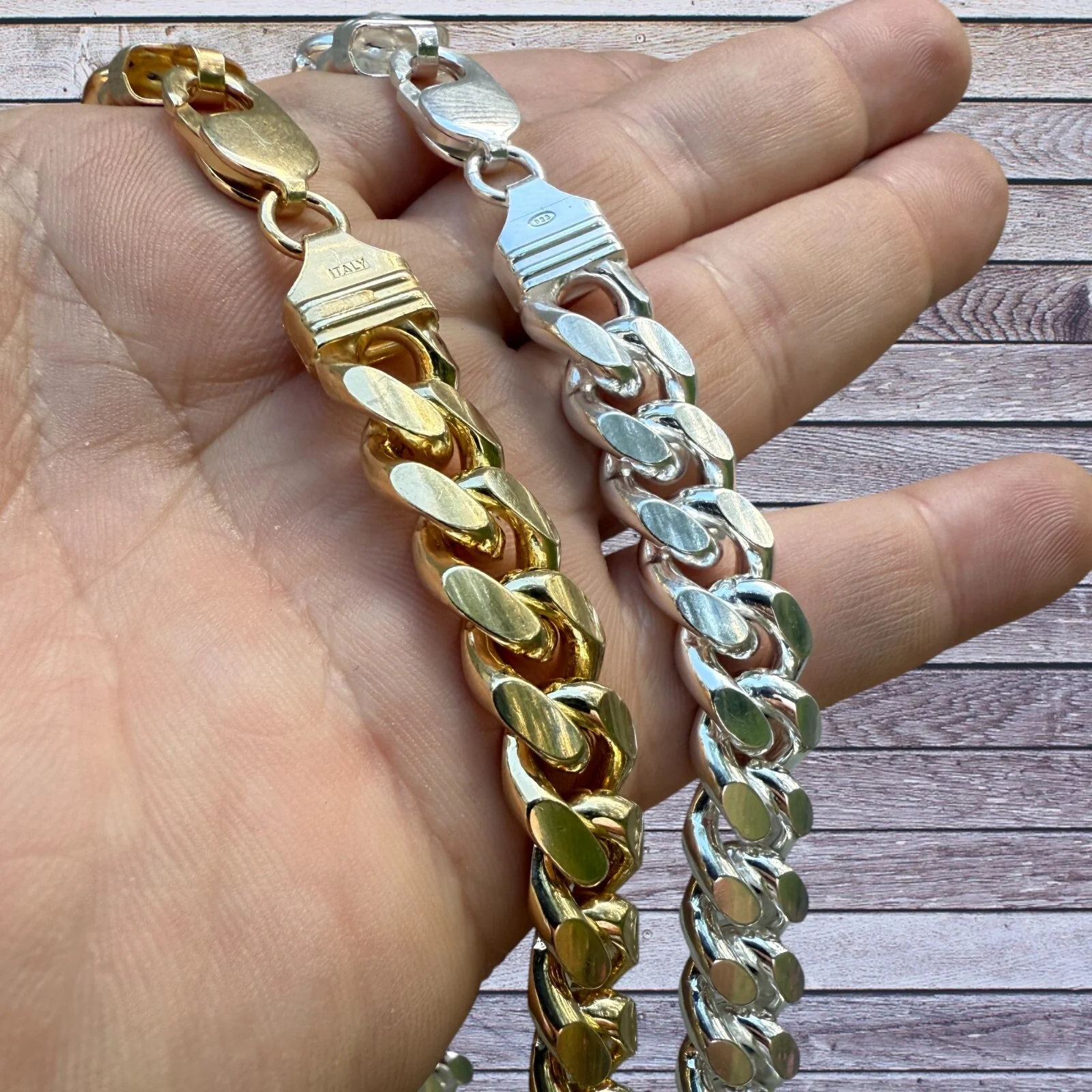 925 Sterling Silver 12mm Miami Cuban Chain Necklace - Image 7