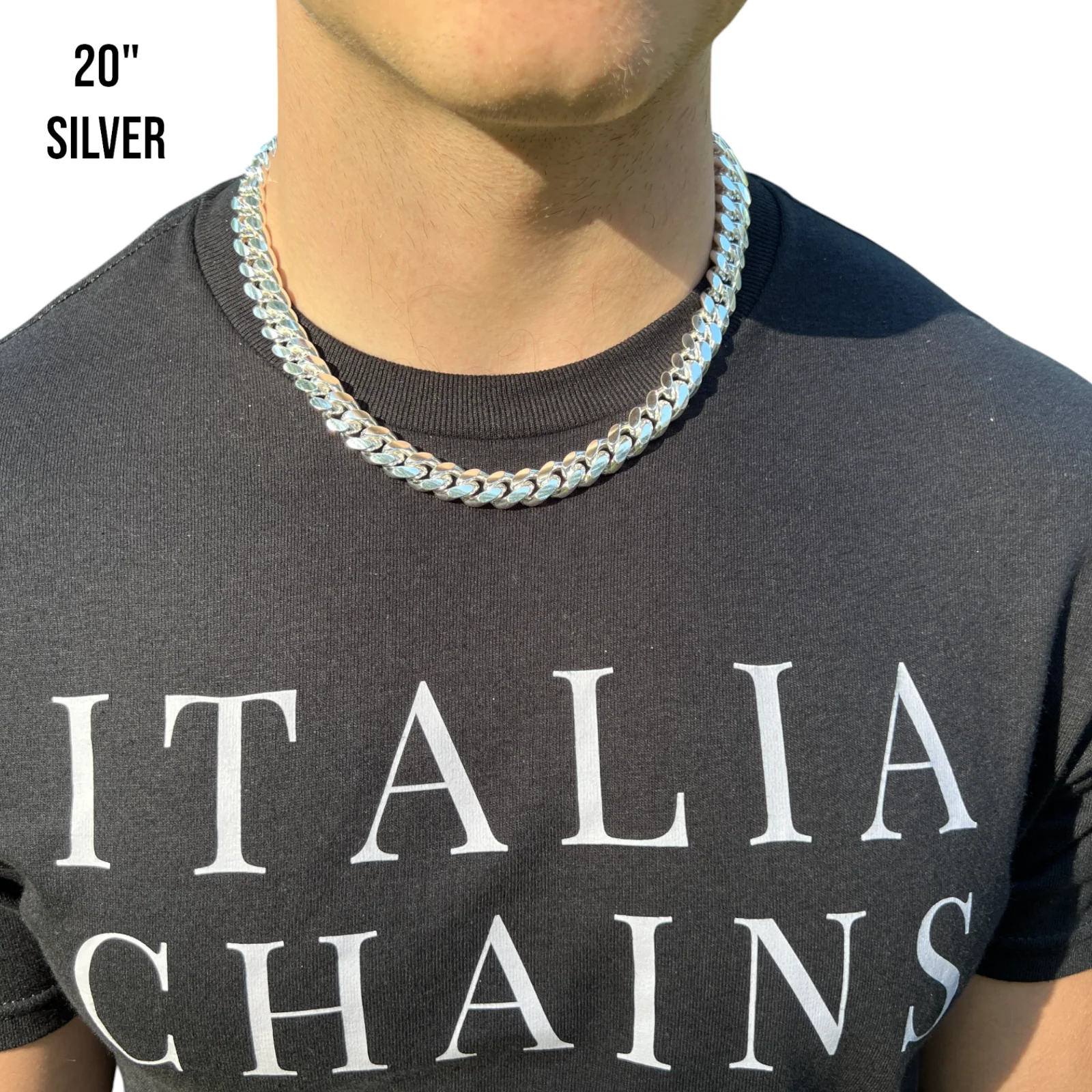 925 Sterling Silver 12mm Miami Cuban Chain Necklace - Image 9