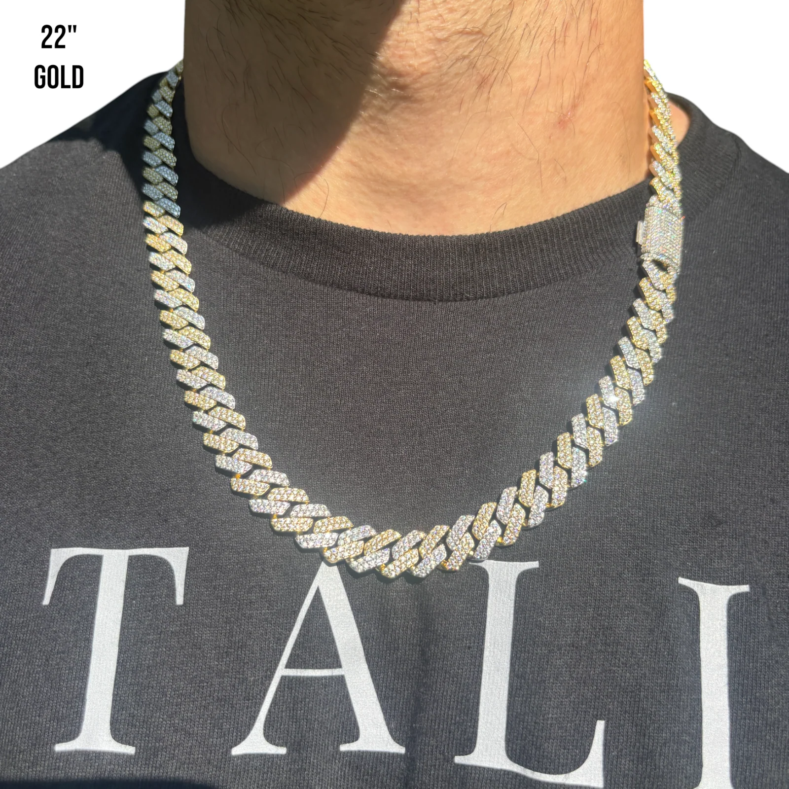925 Sterling Silver 12mm Moissanite Miami Cuban Prong Chain Necklace - Image 20