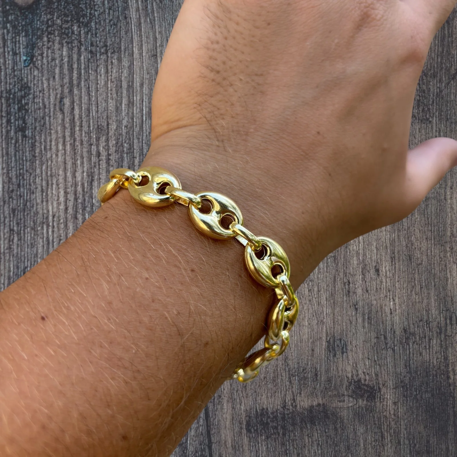 925 Sterling Silver 12mm Puffed Gucci Bracelet - Image 18