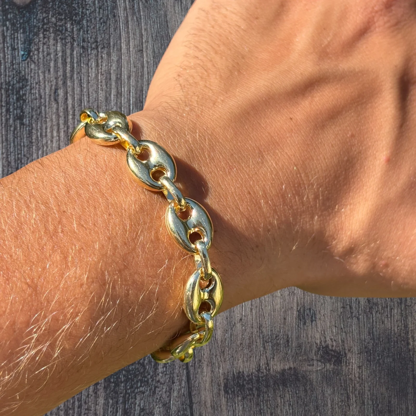 925 Sterling Silver 12mm Puffed Gucci Bracelet - Image 19