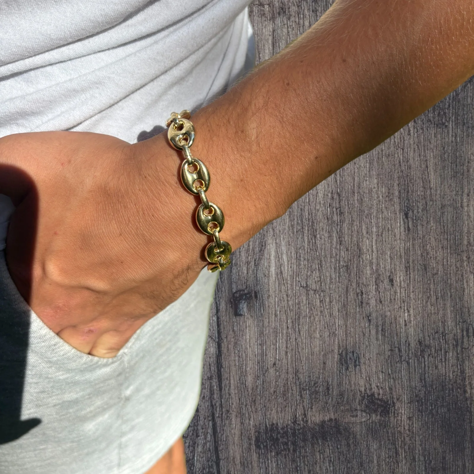 925 Sterling Silver 12mm Puffed Gucci Bracelet - Image 22