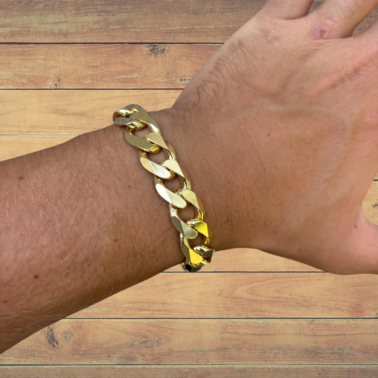 925 Sterling Silver 13.5mm Curb Bracelet - Image 15