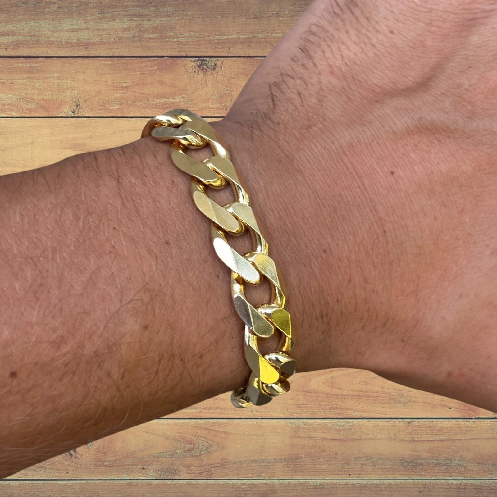 925 Sterling Silver 13.5mm Curb Bracelet - Image 17