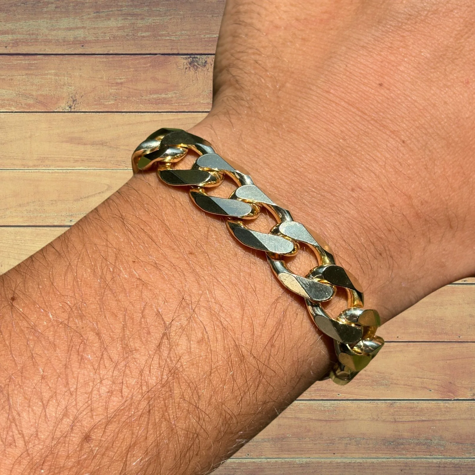 925 Sterling Silver 13.5mm Curb Bracelet - Image 18