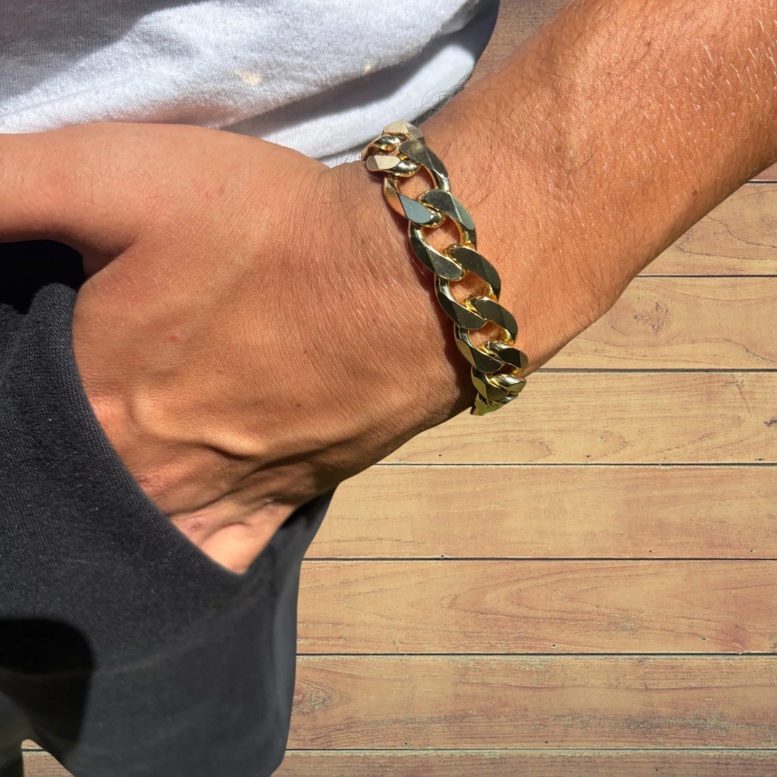 925 Sterling Silver 13.5mm Curb Bracelet - Image 22