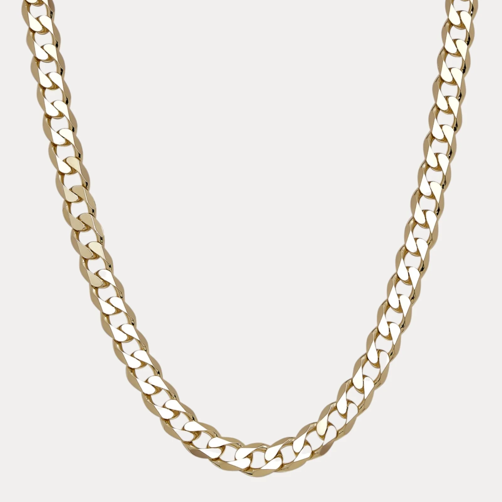 925 Sterling Silver 13.5mm Curb Chain Necklace - Image 2