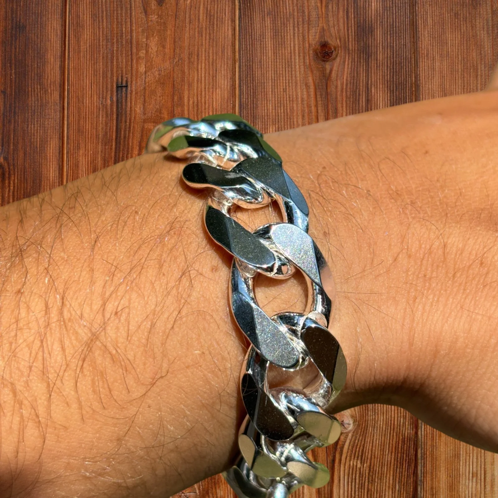 925 Sterling Silver 15mm Curb Bracelet - Image 10