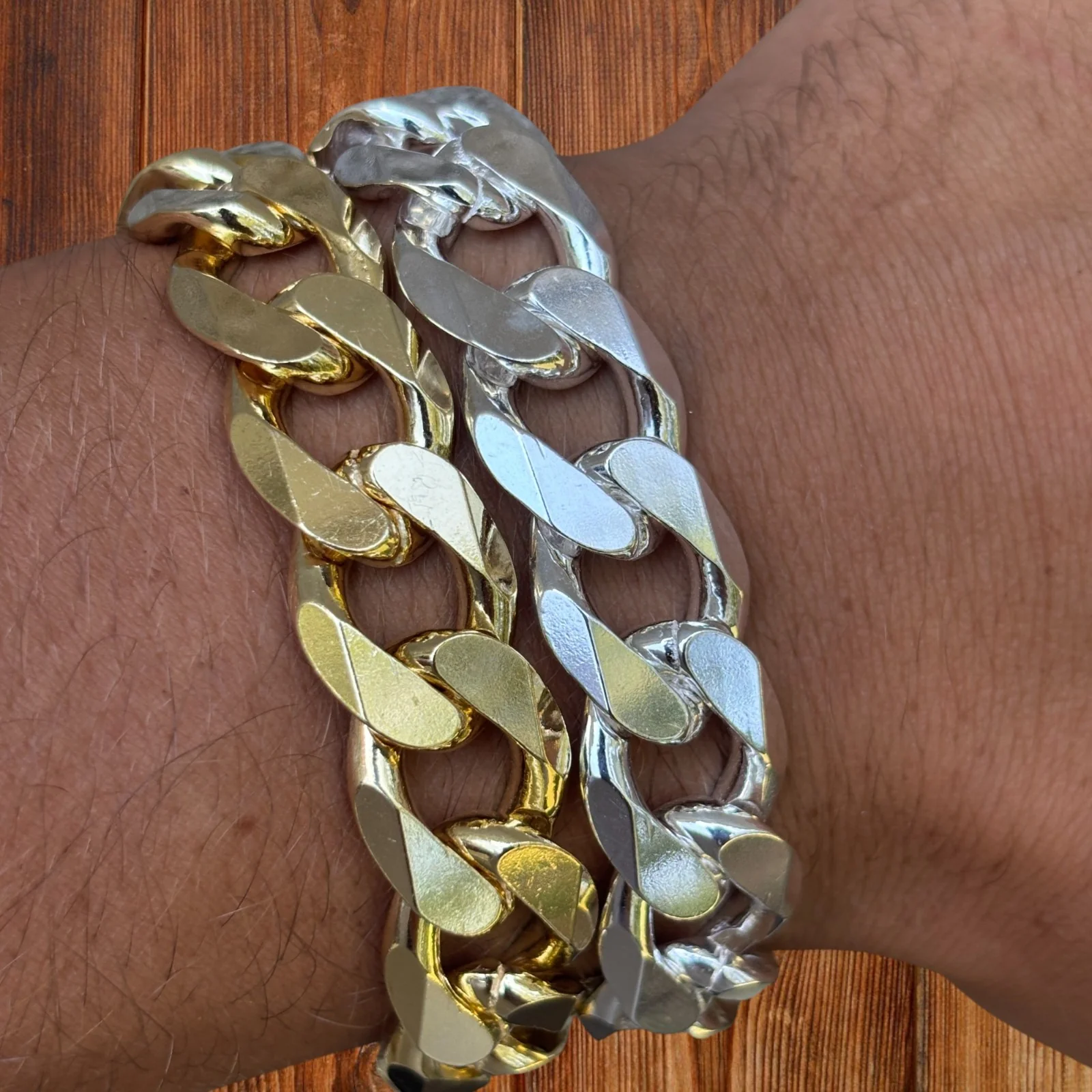 925 Sterling Silver 15mm Curb Bracelet - Image 16