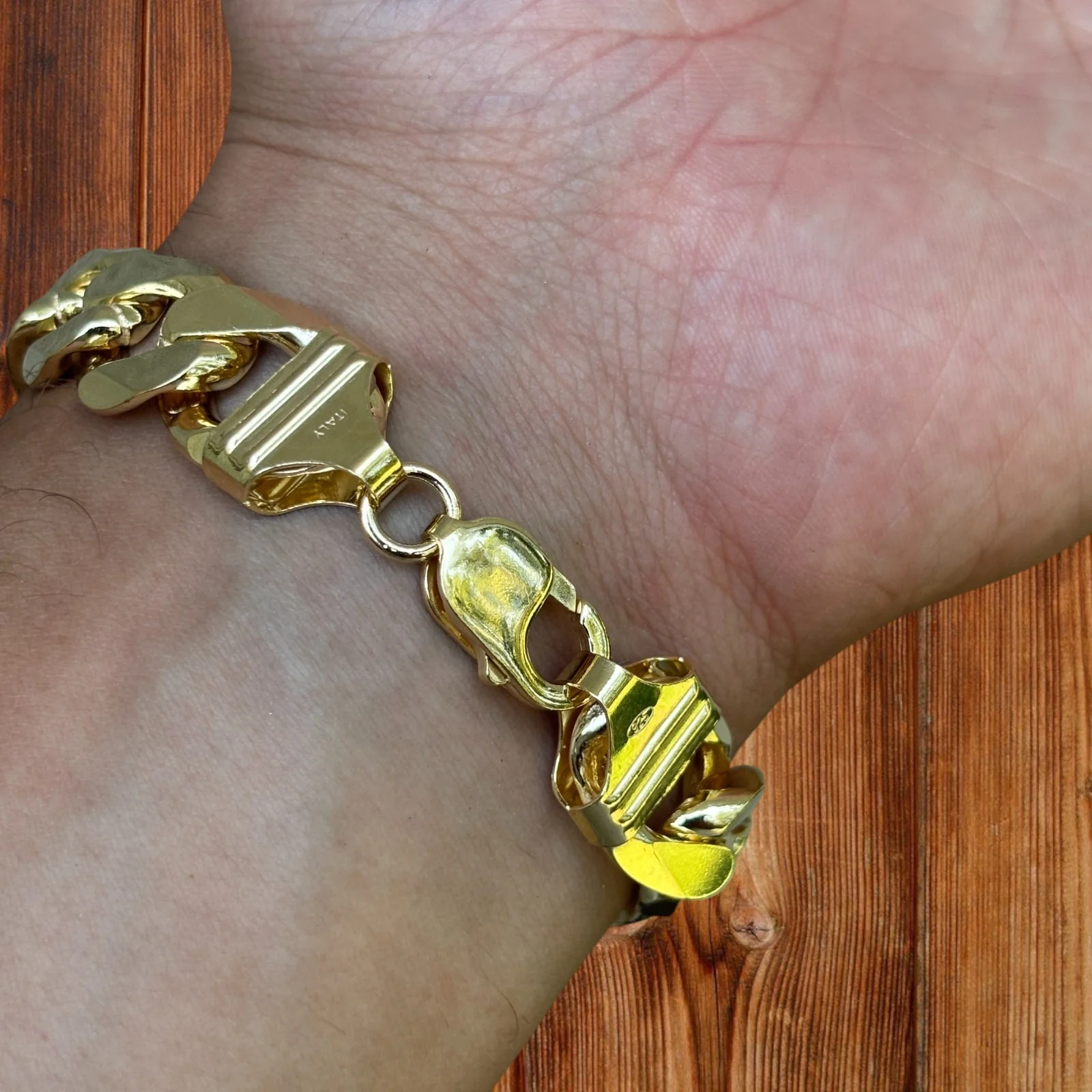 925 Sterling Silver 15mm Curb Bracelet - Image 20