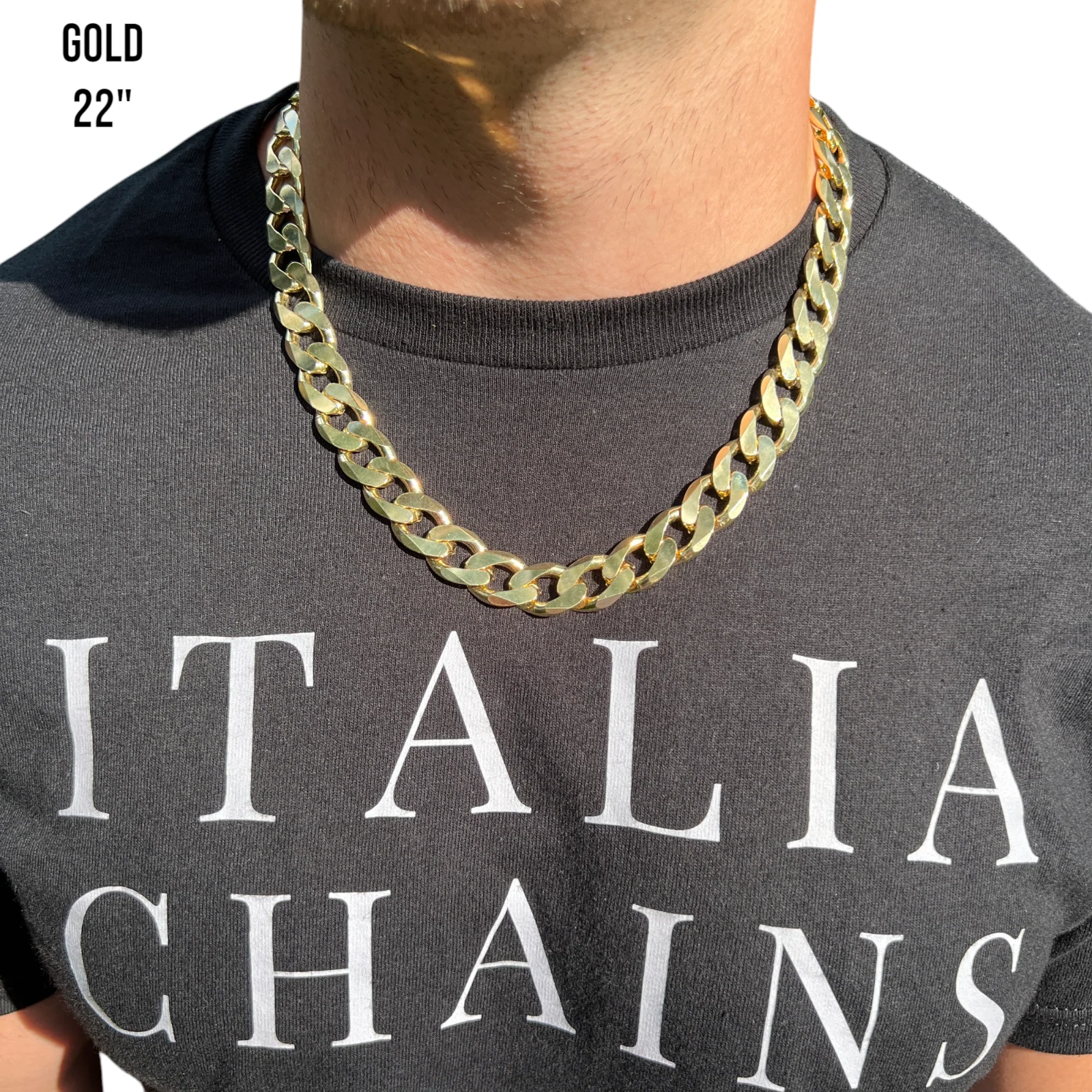 925 Sterling Silver 15mm Curb Chain Necklace - Image 14