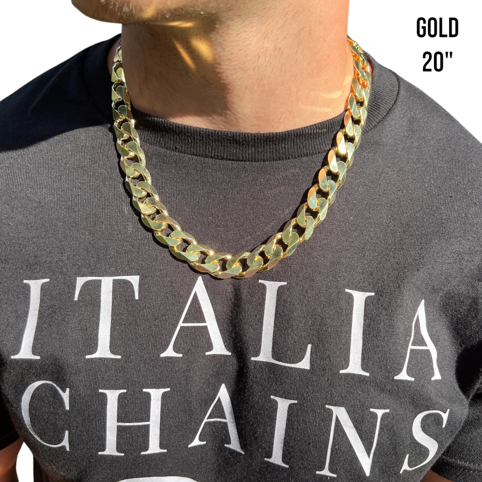 925 Sterling Silver 16mm Curb Chain Necklace - Image 13