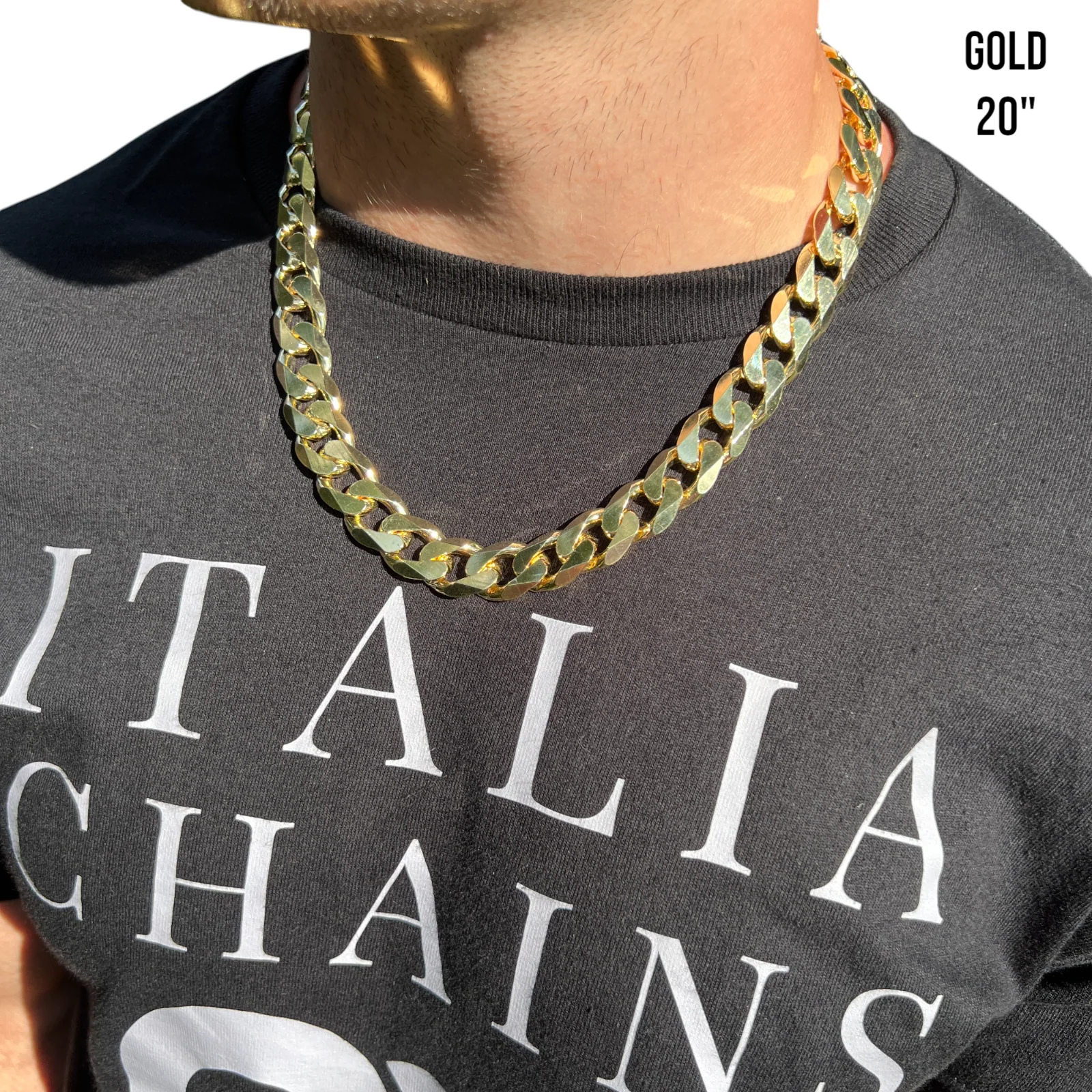 925 Sterling Silver 16mm Curb Chain Necklace - Image 14