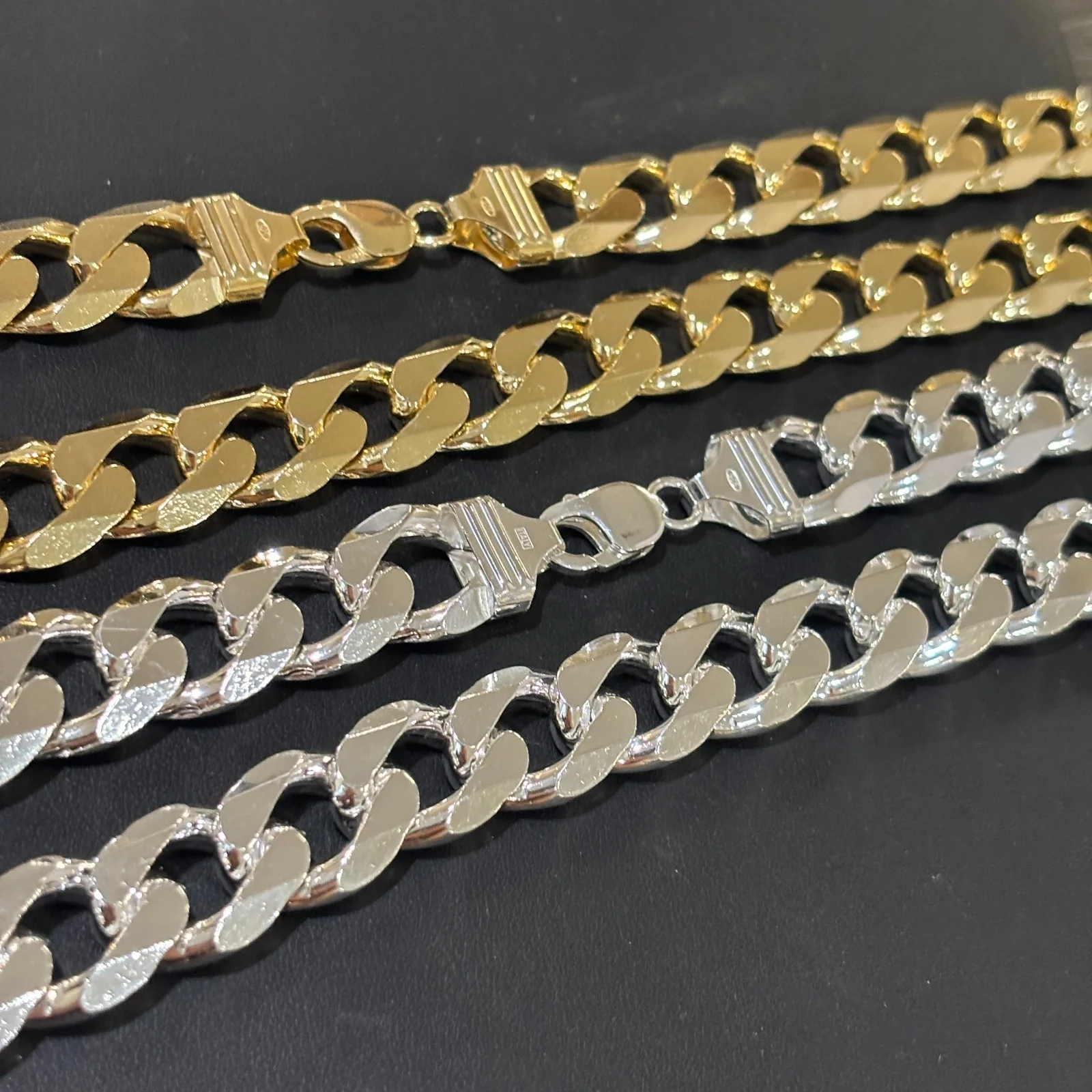 925 Sterling Silver 16mm Curb Chain Necklace - Image 9