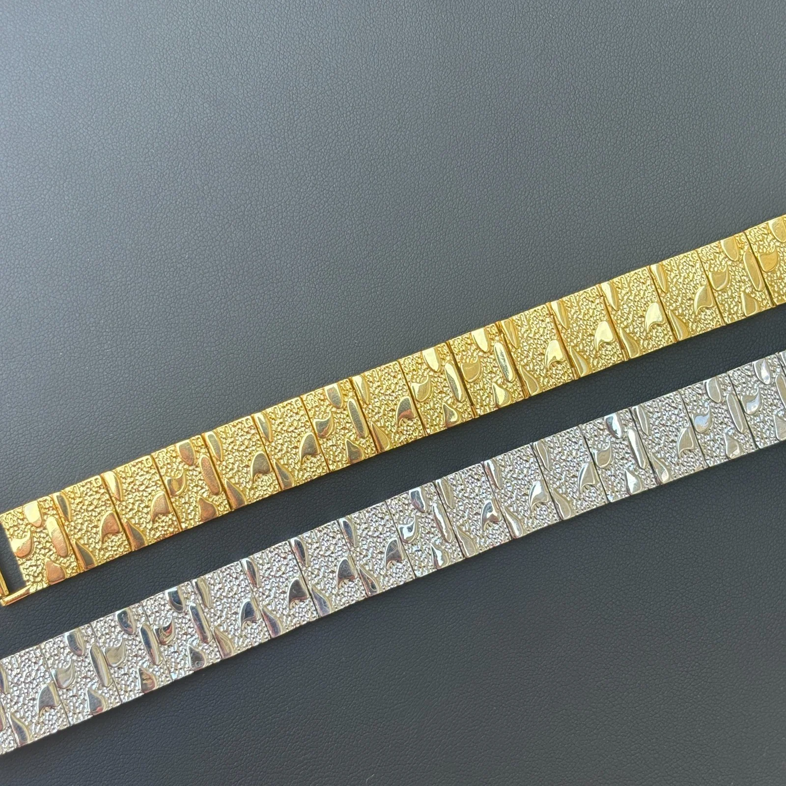925 Sterling Silver 16mm Custom Nugget Link Bracelet - Image 15